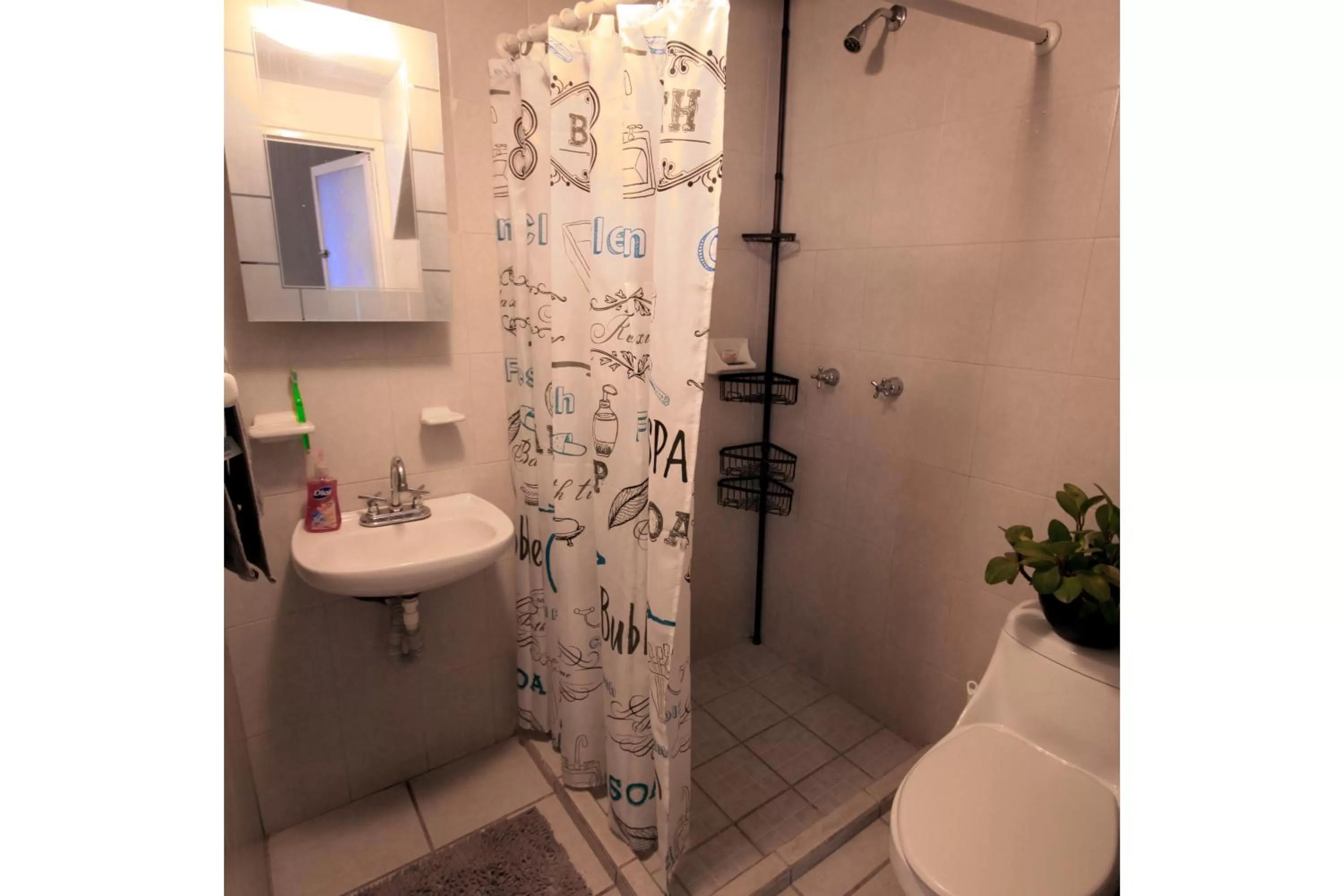 Shower in Hotel del Refugio