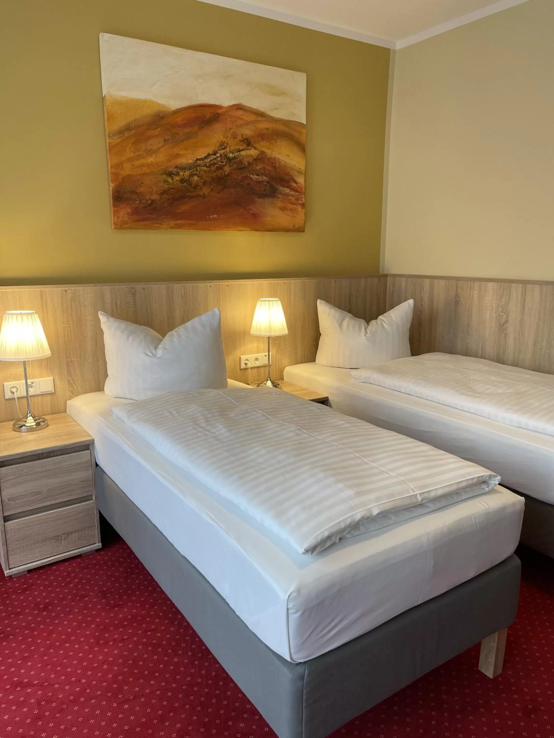 Bed in Palm Premium Hotel & Apartments