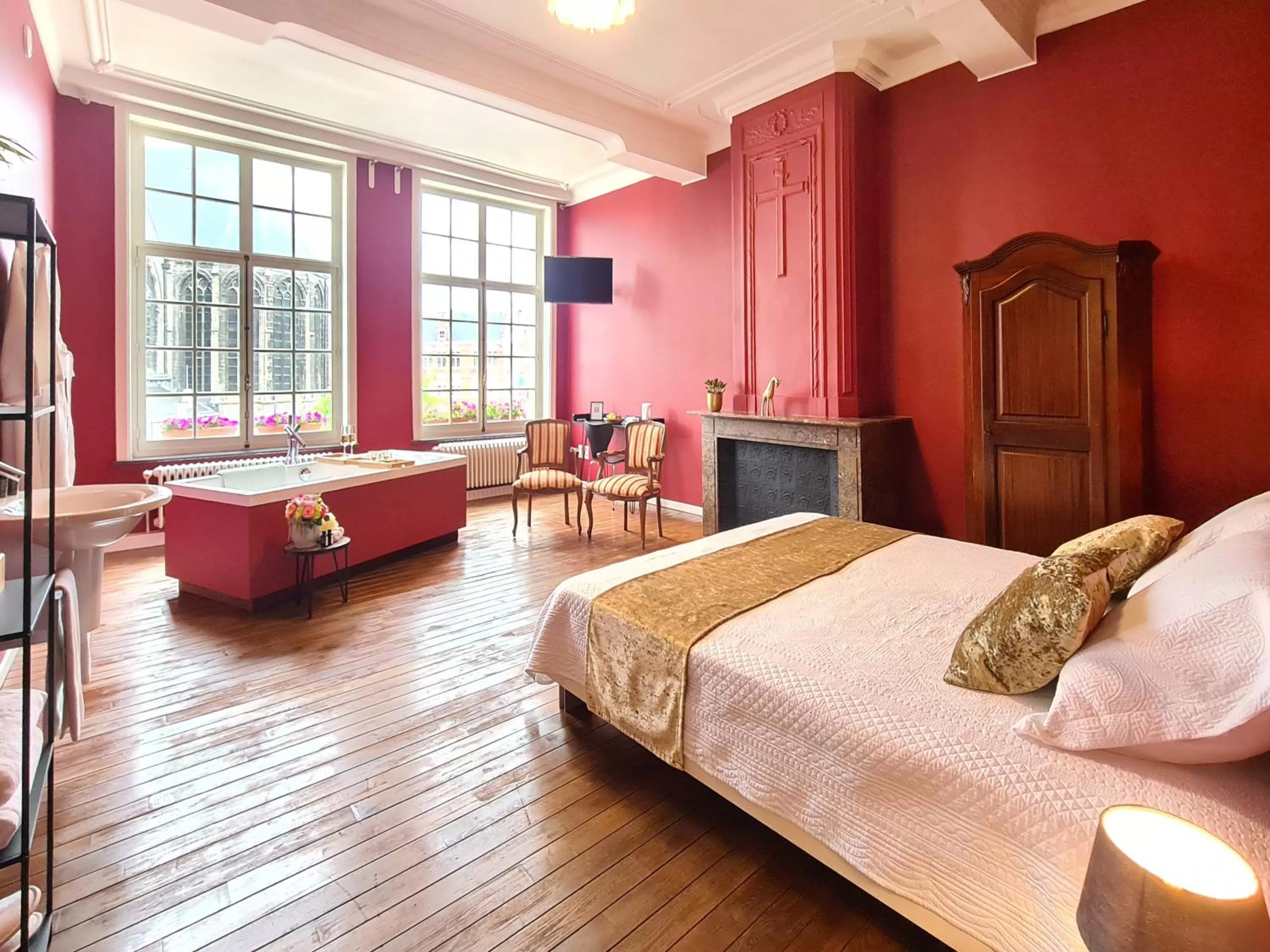 Photo of the whole room, Bed in Hotel Restaurant Steenhuyse