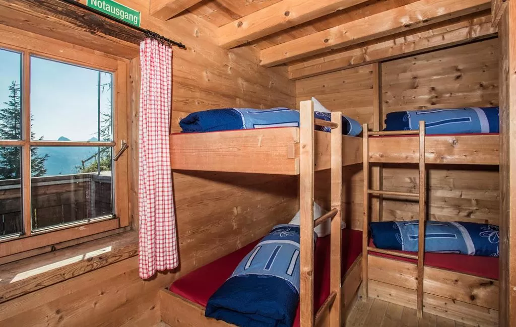 Bed in Hocheckhuette On Top of the Kitzbuehel Hahnenkamm Mountain