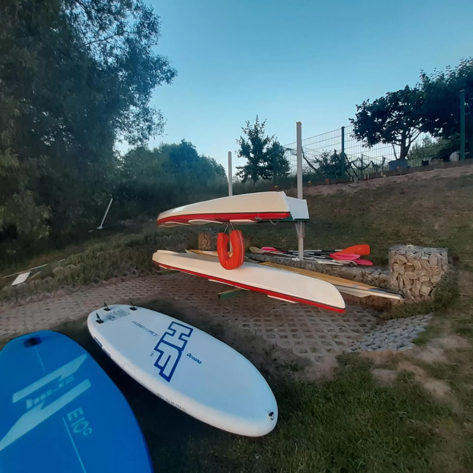 Natural landscape in Port Jeziorak