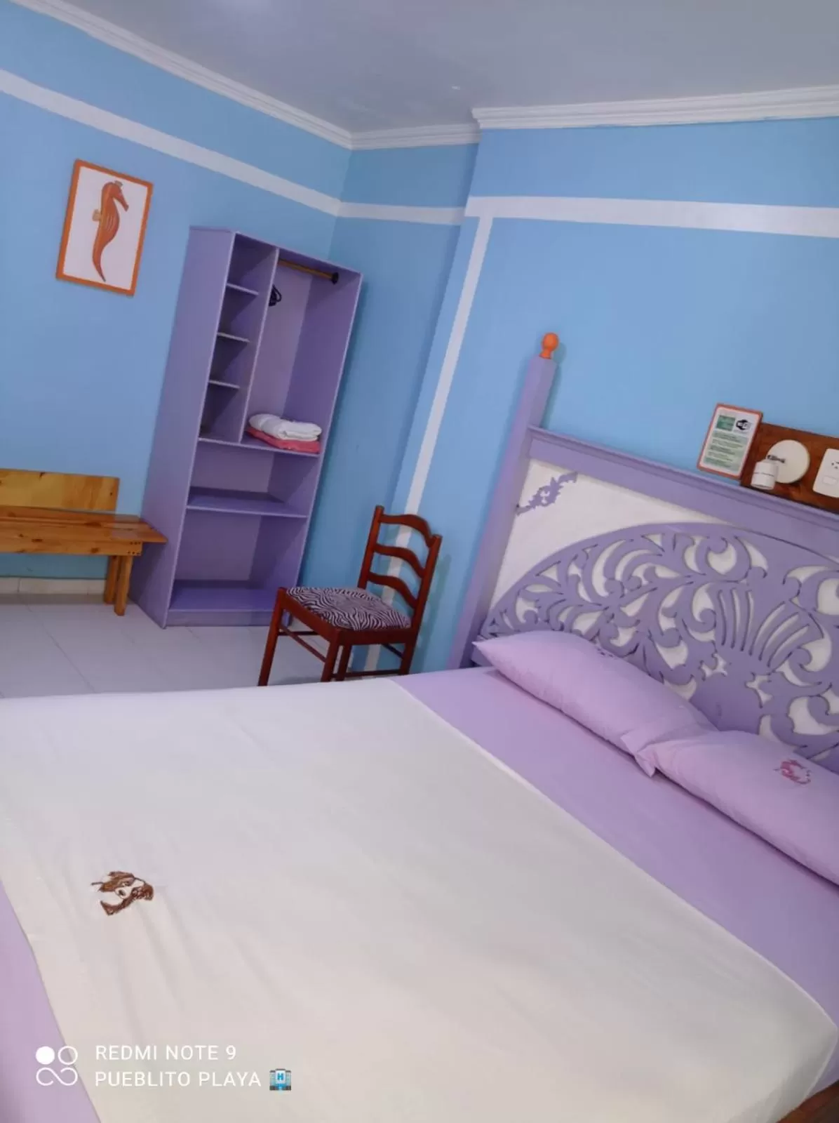 Bed in Hotel Pueblito Playa