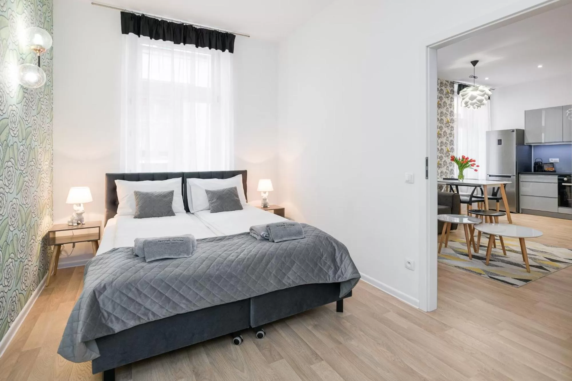 Bed in NOOK NOOK Apartments Katarzyny 2