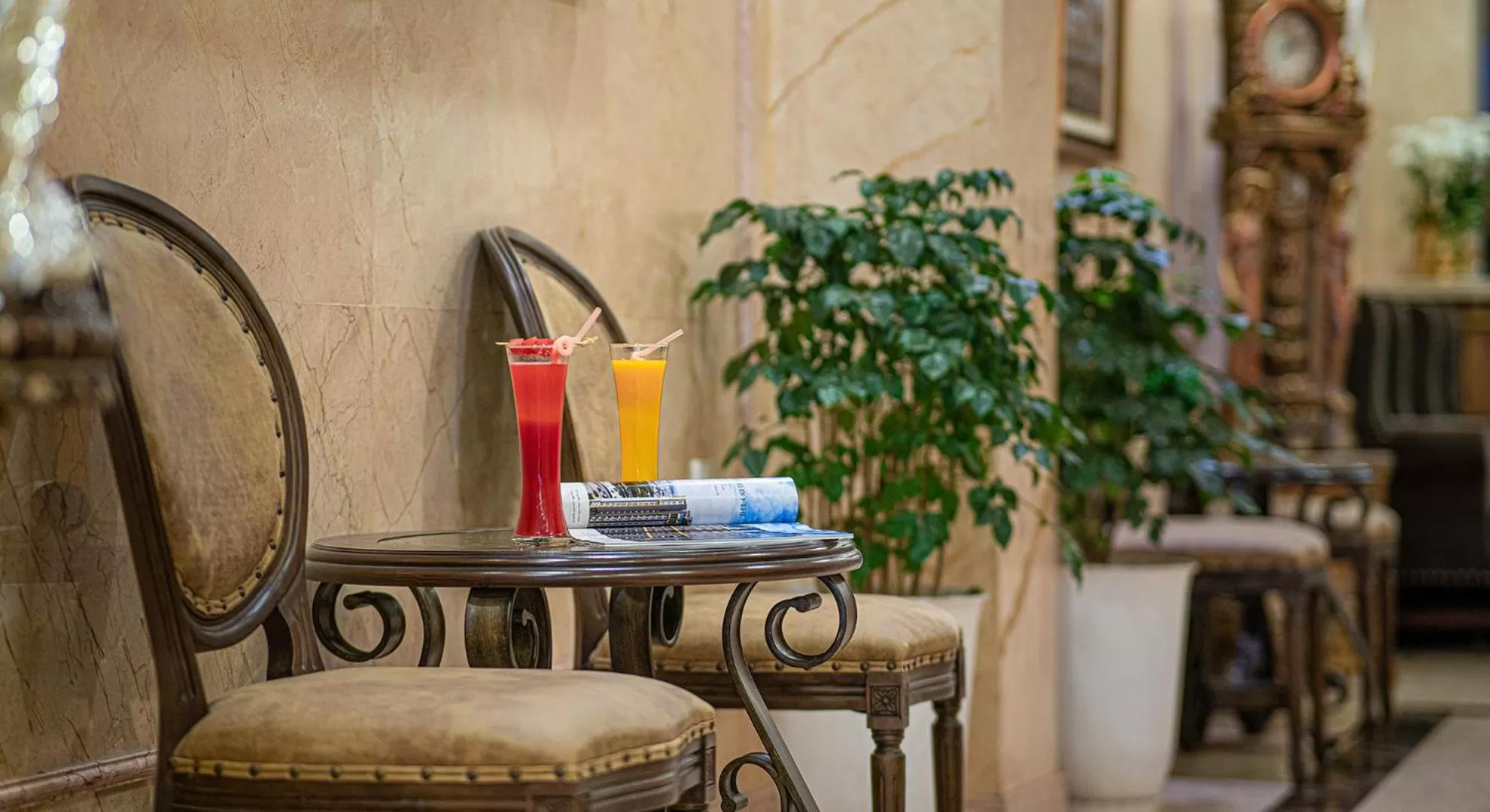 Seating area in Affa Boutique Hotel