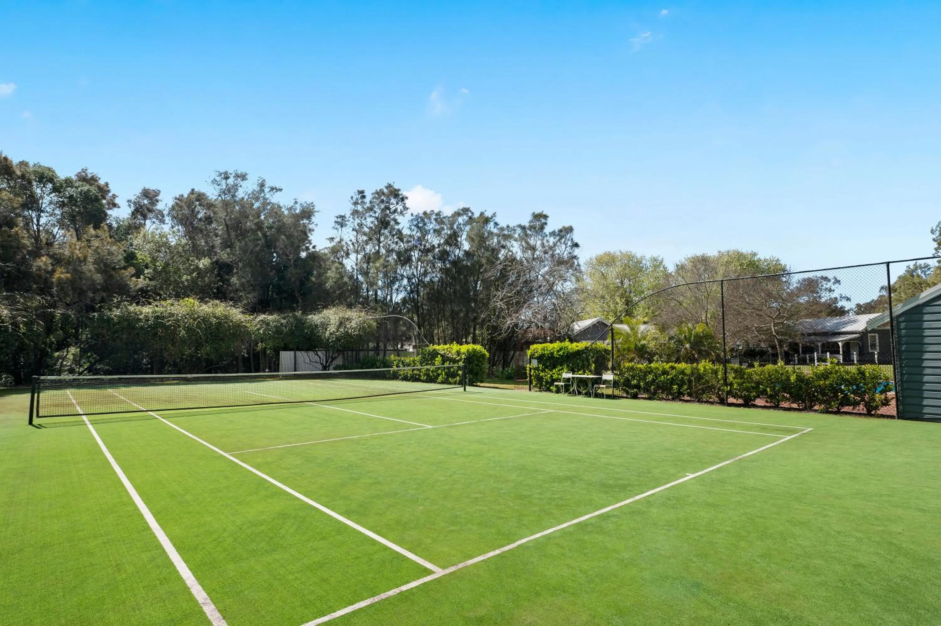Tennis court in The Convent Hunter Valley Hotel