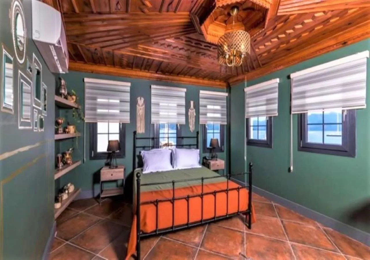 Photo of the whole room, Bed in Sunset Hotel Marmaris