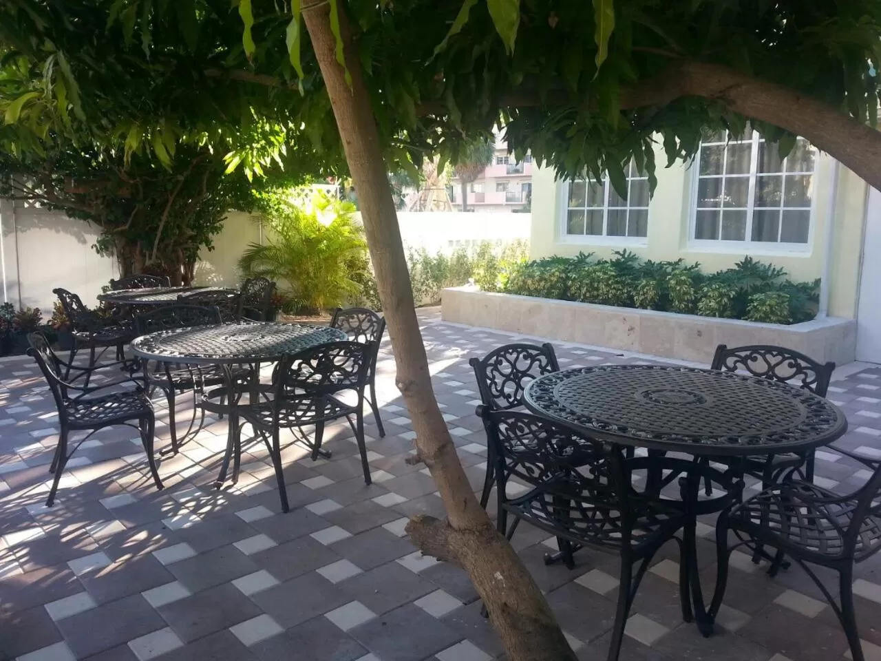 Patio in Harding Boutique Apartments