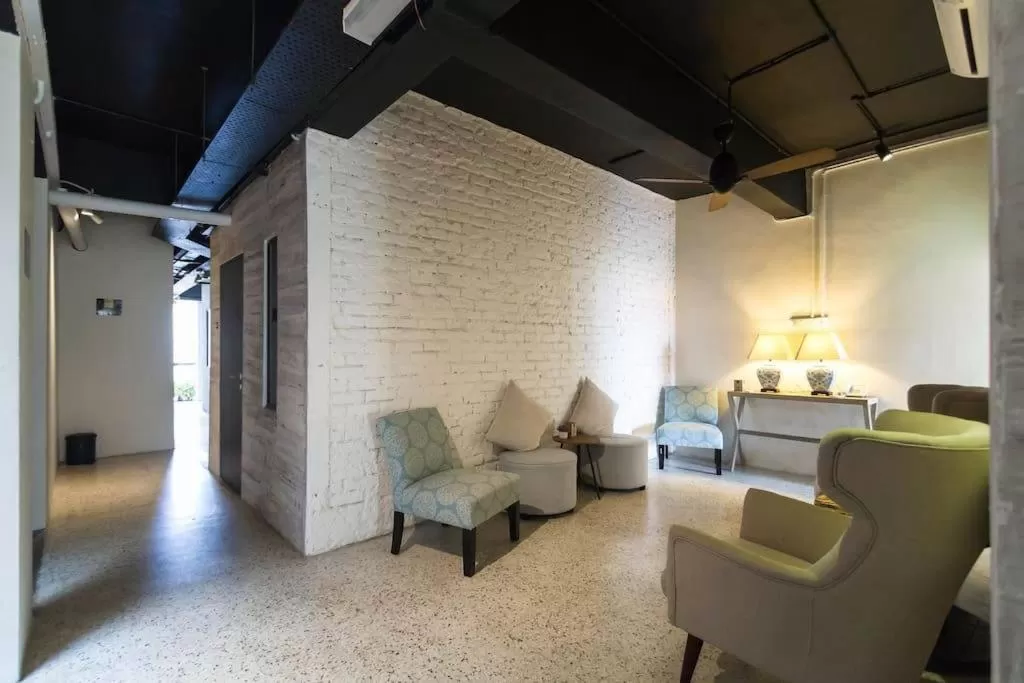 Seating area in Kim Haus Loft