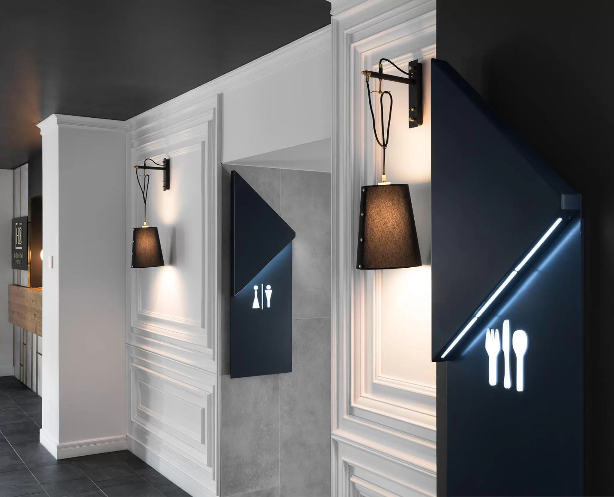 Lobby or reception in Hotel Del Corso