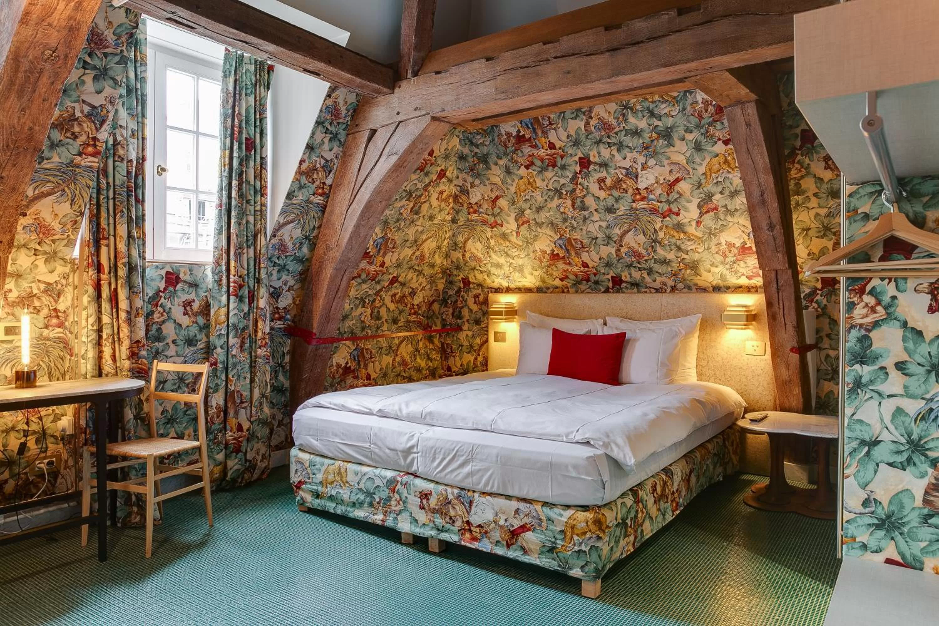 Bed in Hotel De Witte Lelie -Small Luxury Hotels of the World