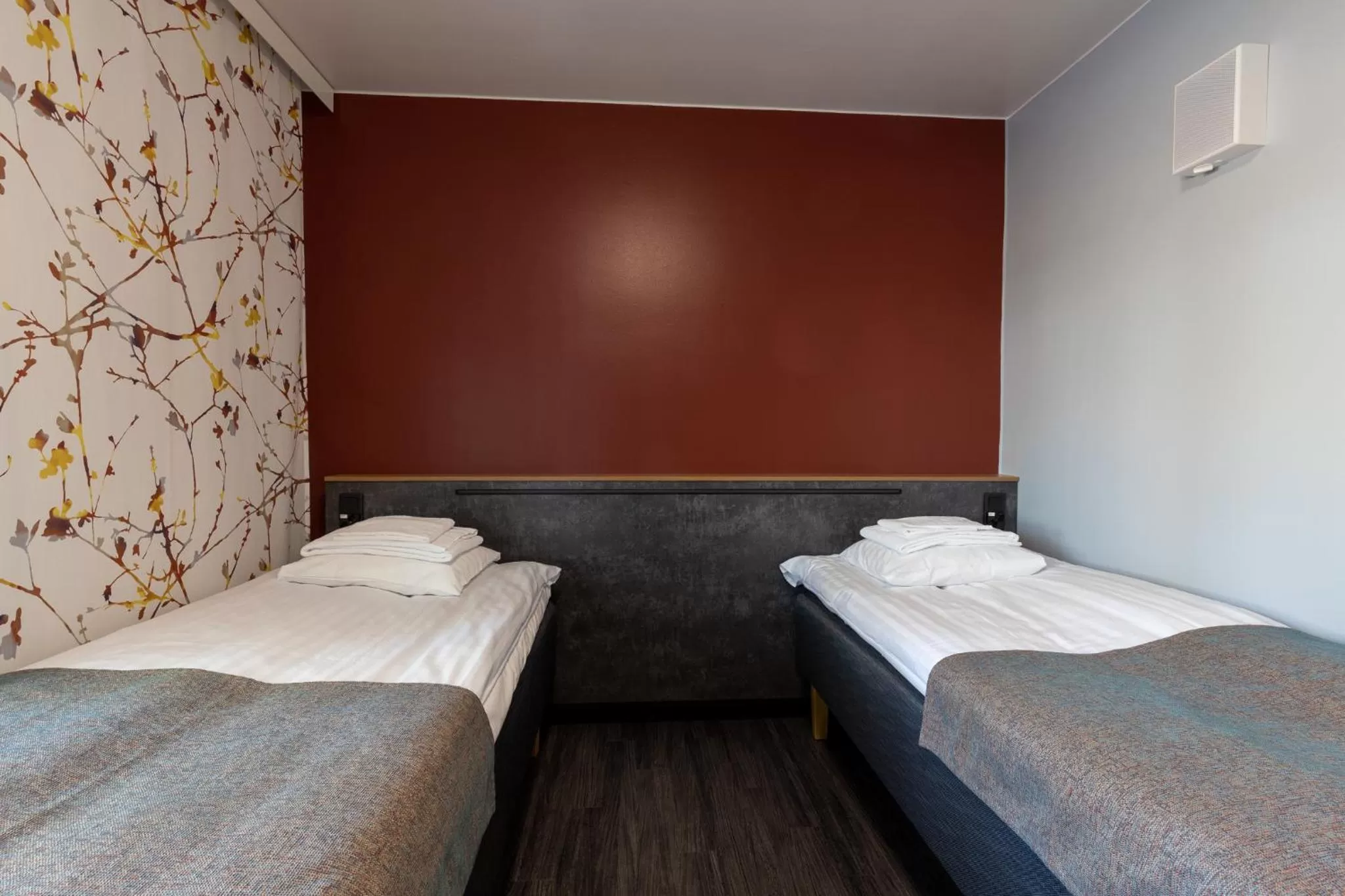 Bed in Hotel Linnasmäki