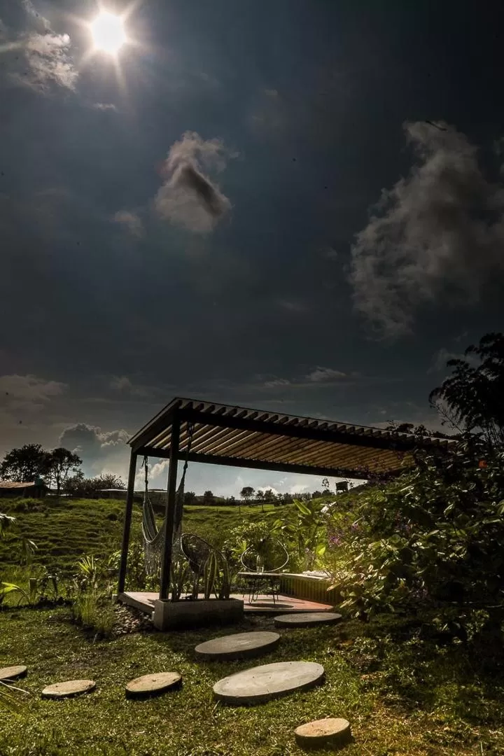 Living room in Ecohotel Monte Tierra Habitaciones y Glamping