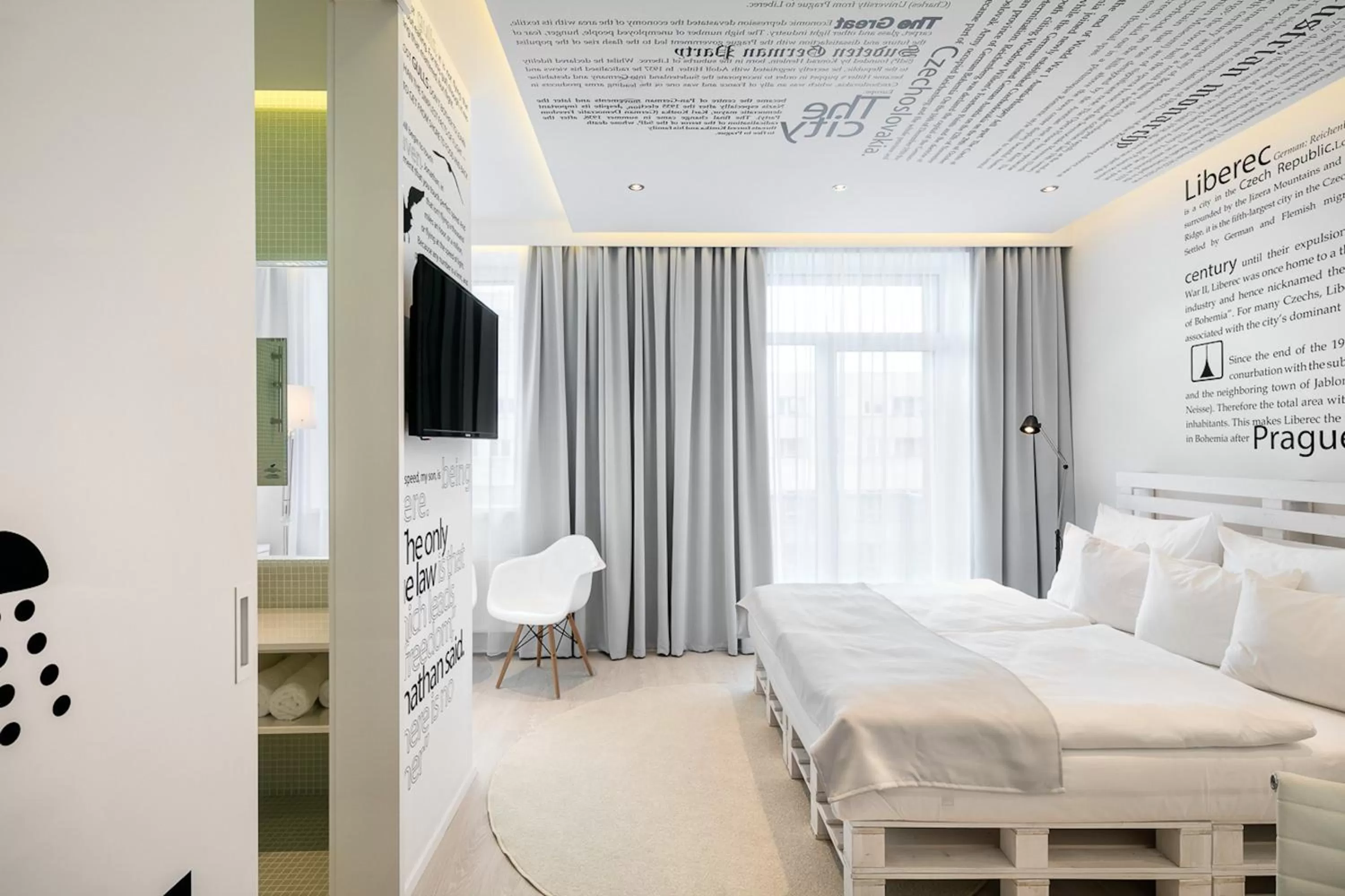 Bed in Pytloun Grand Hotel Imperial