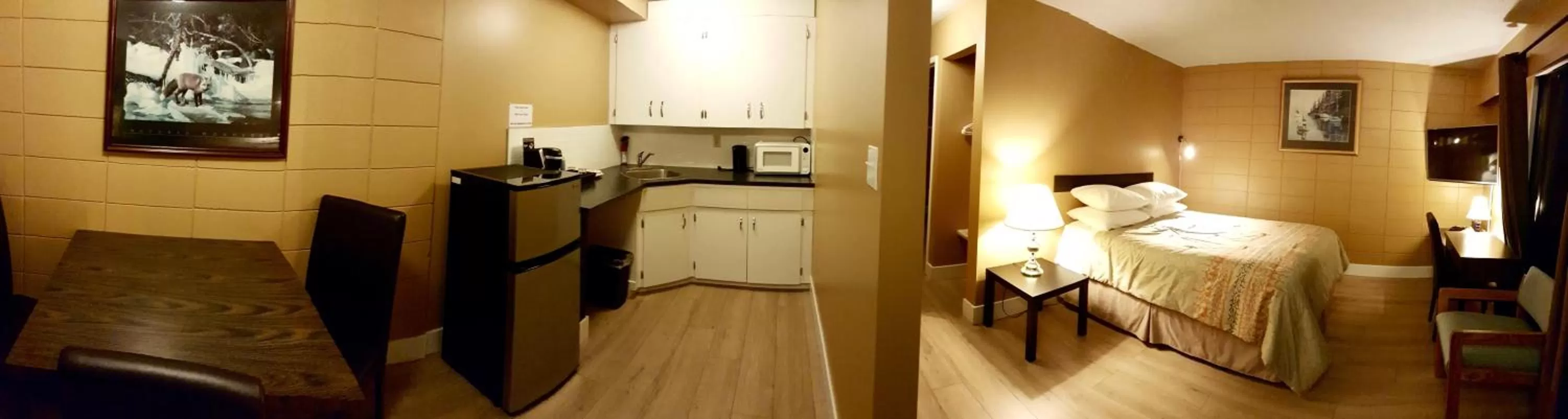 Bed in Above Tide Motel