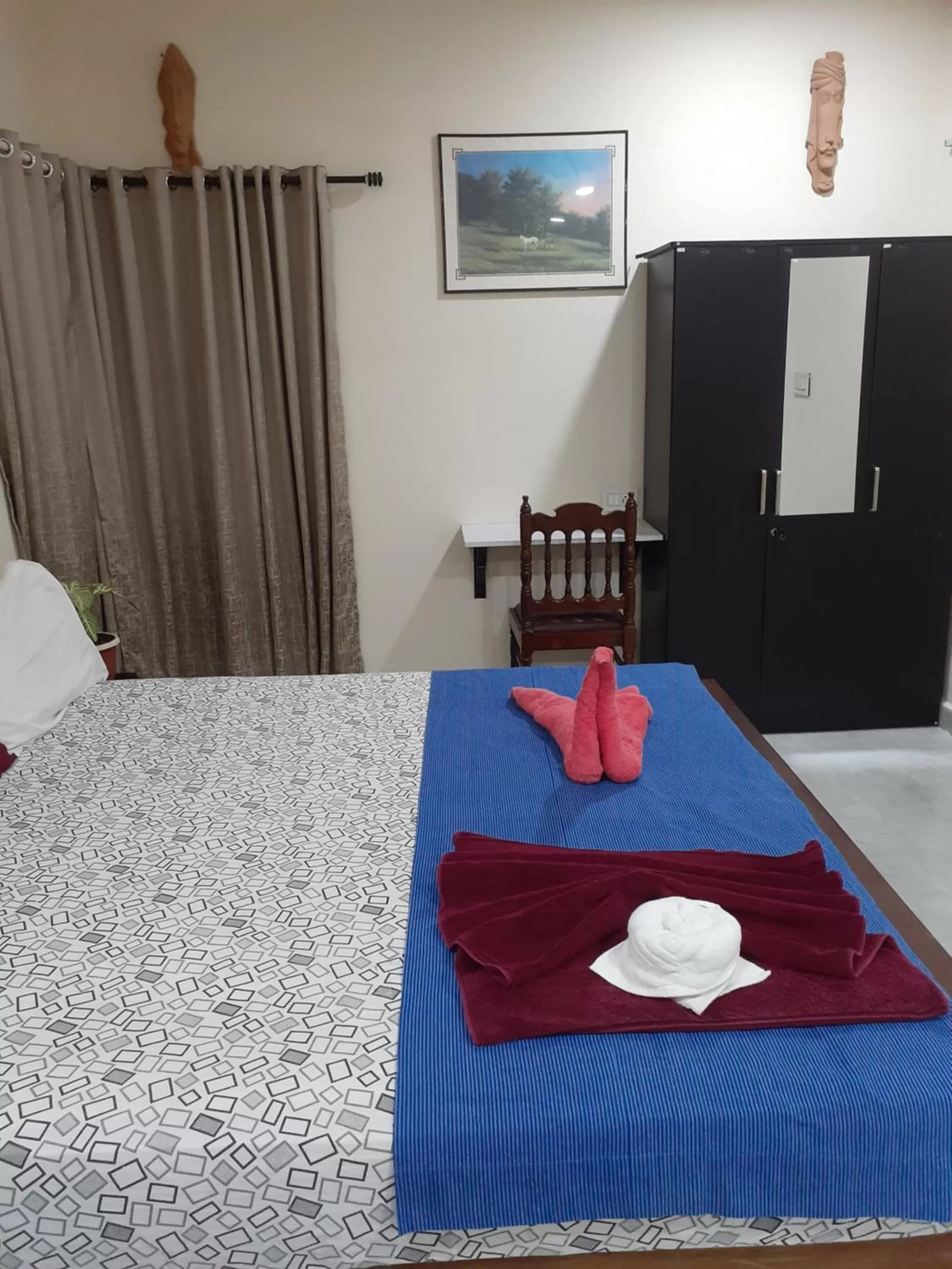 Bed in Nature Villa Kochi