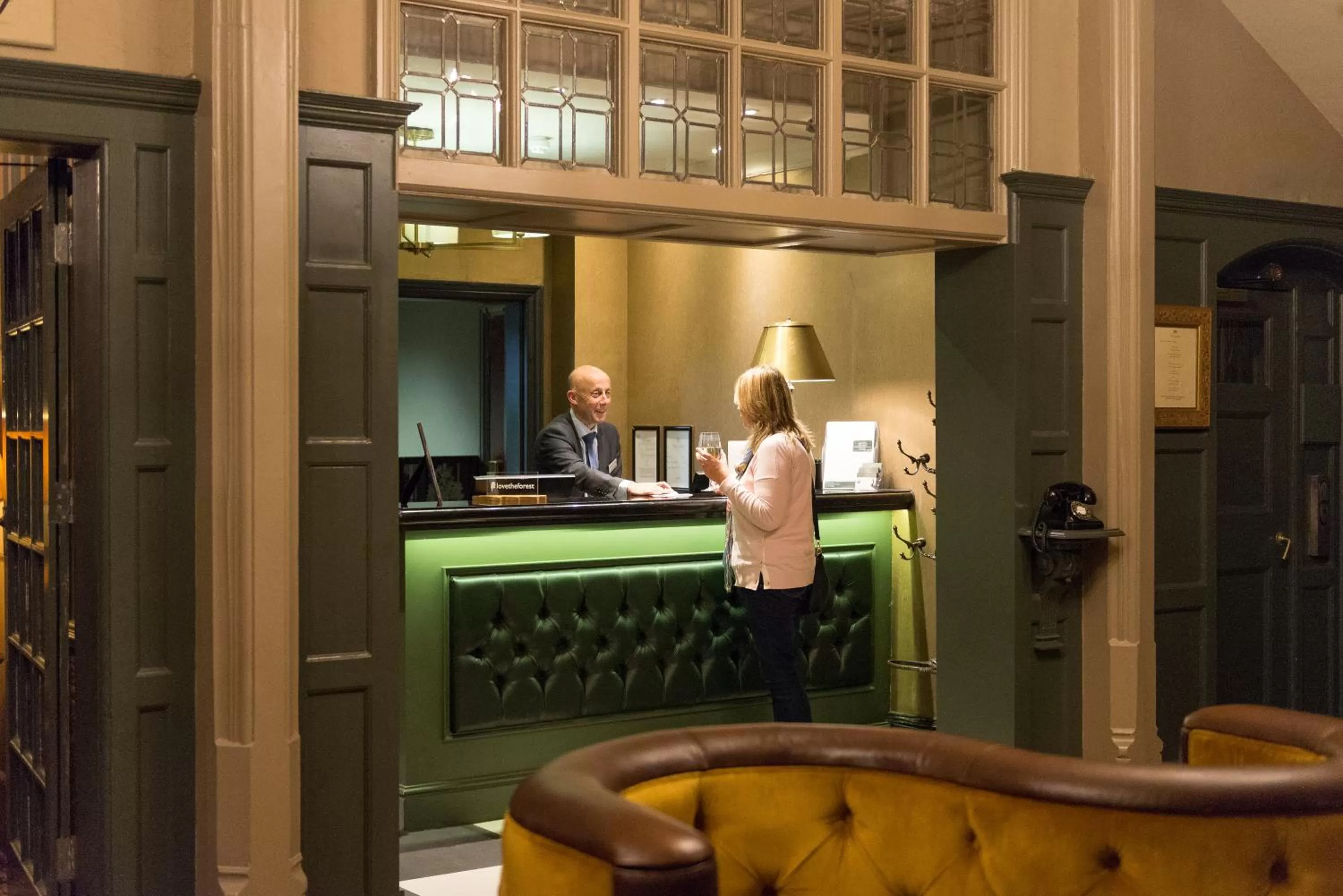 Lobby or reception in The Crown Manor House Hotel