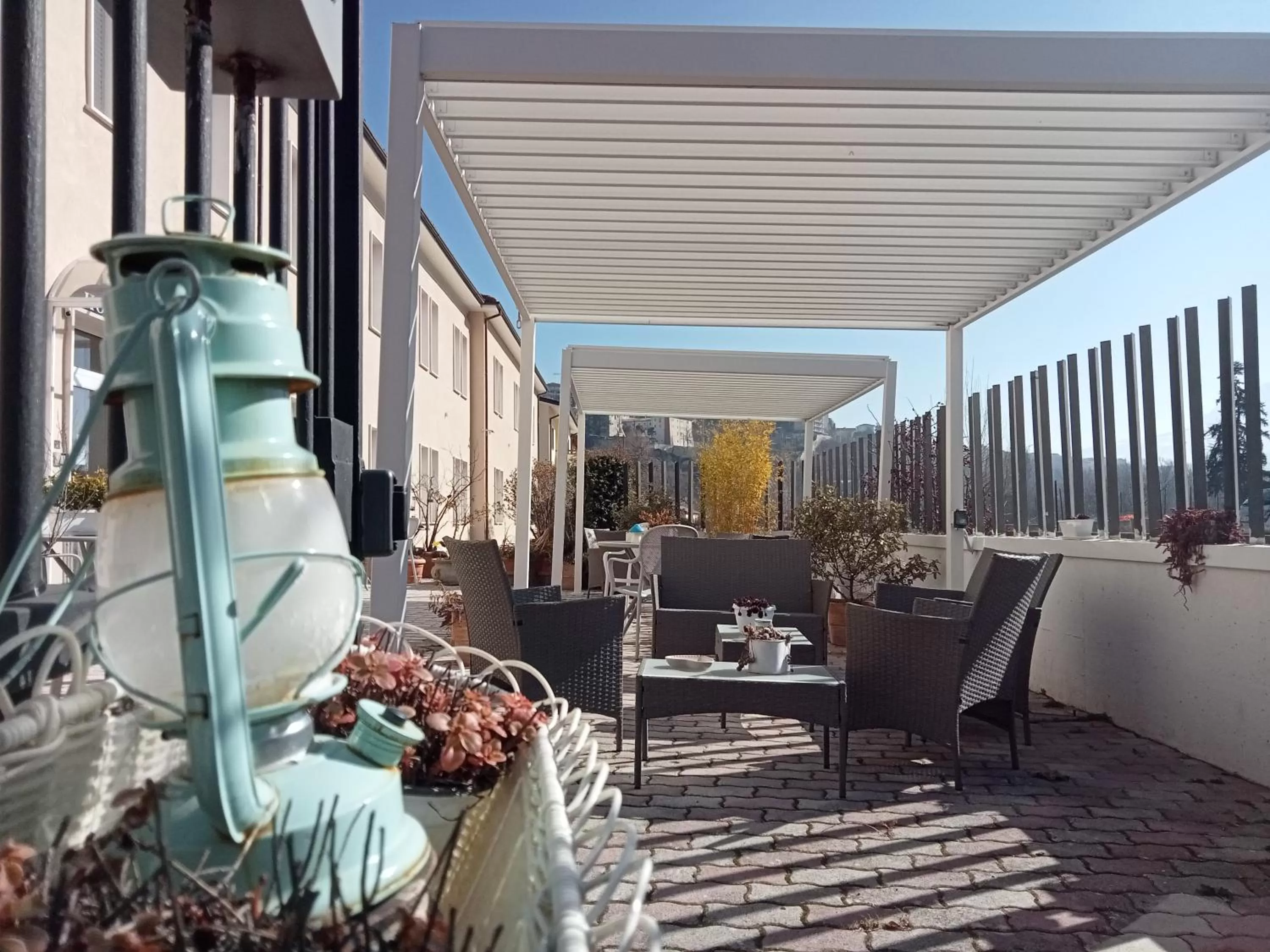 Patio in Hotel Porta Rivera