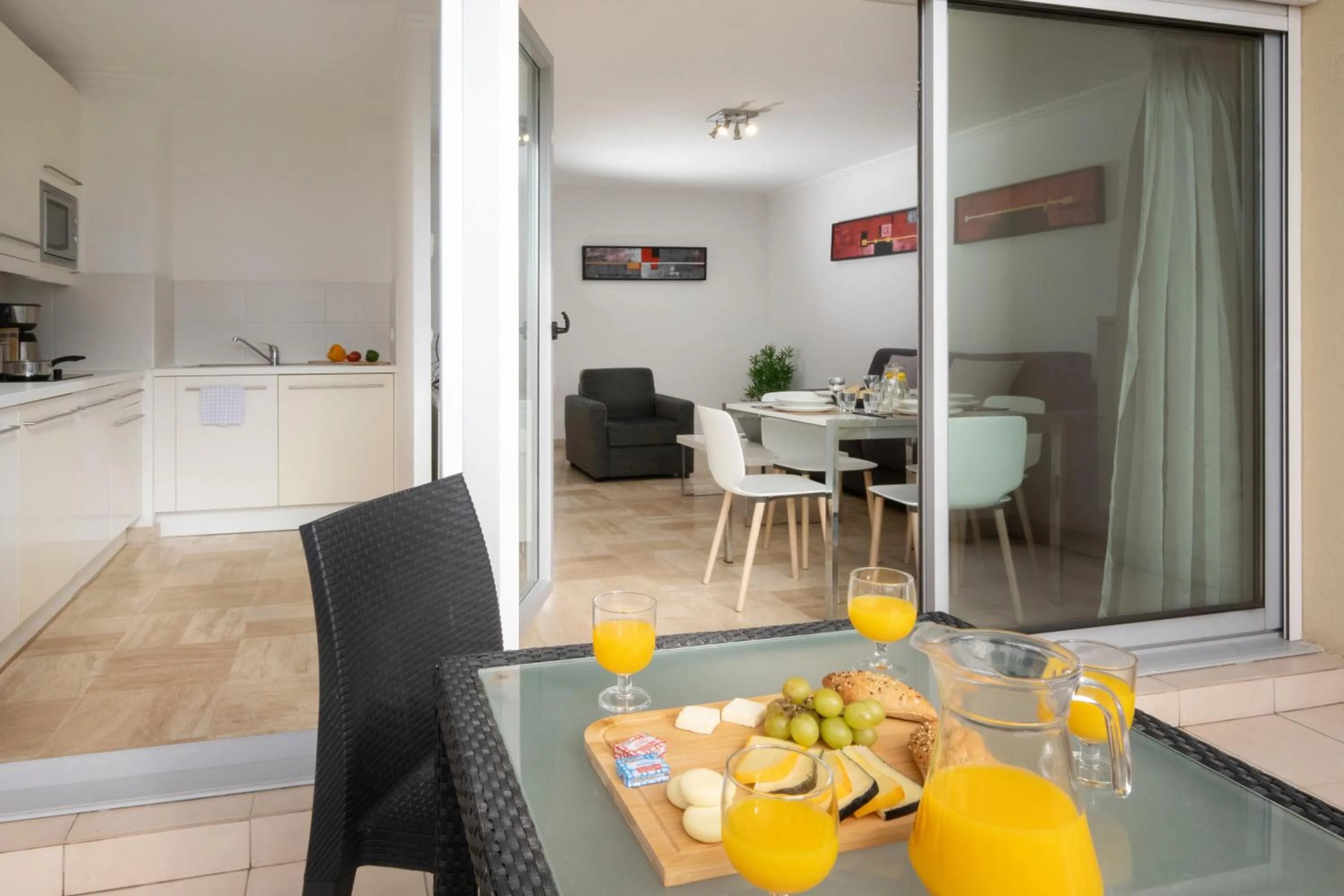 Balcony/Terrace in Nemea Appart Hotel Le Lido Cagnes sur Mer