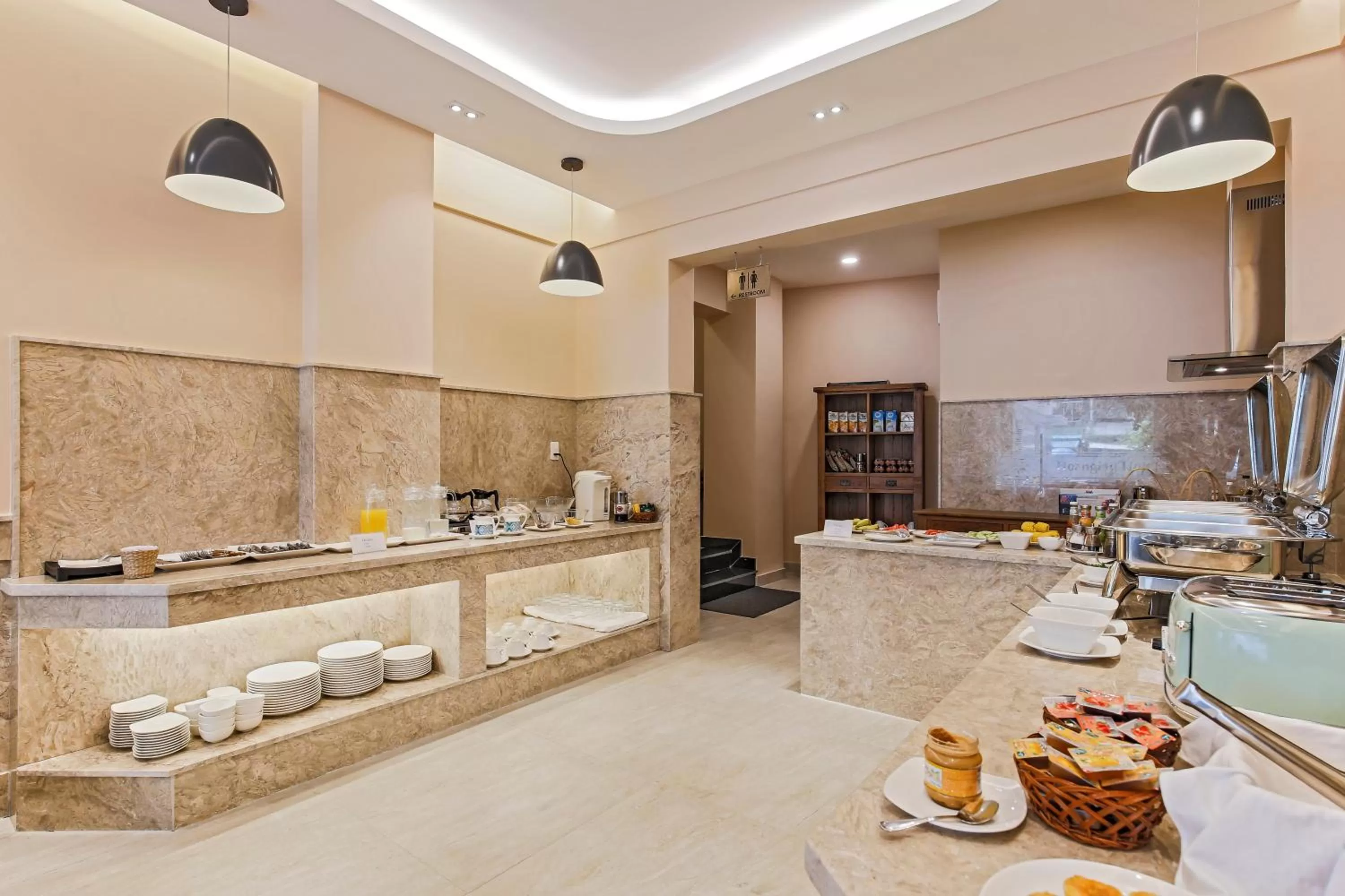 Communal kitchen in Hoang Lan Hotel