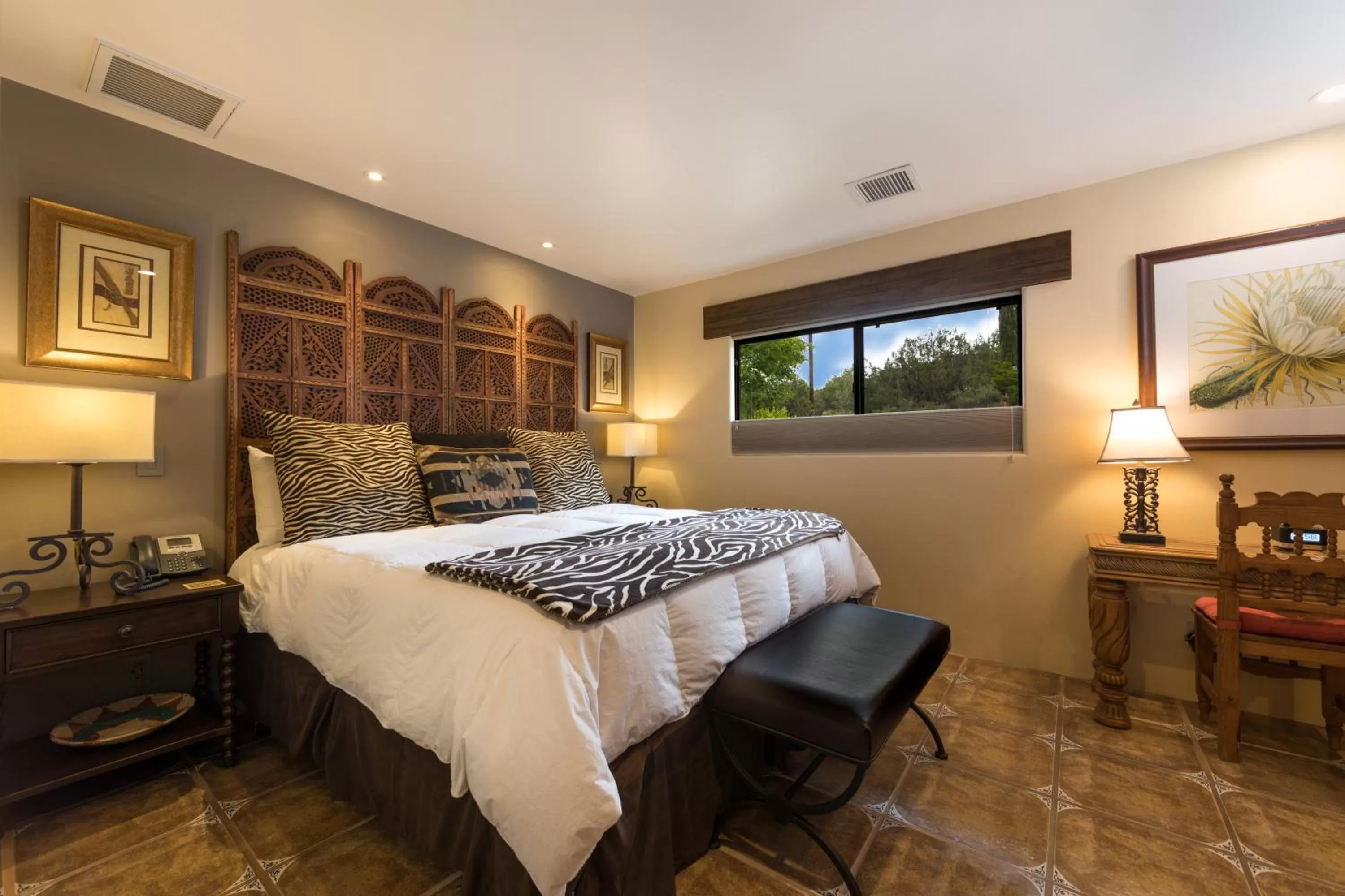 Bedroom, Bed in A Sunset Chateau