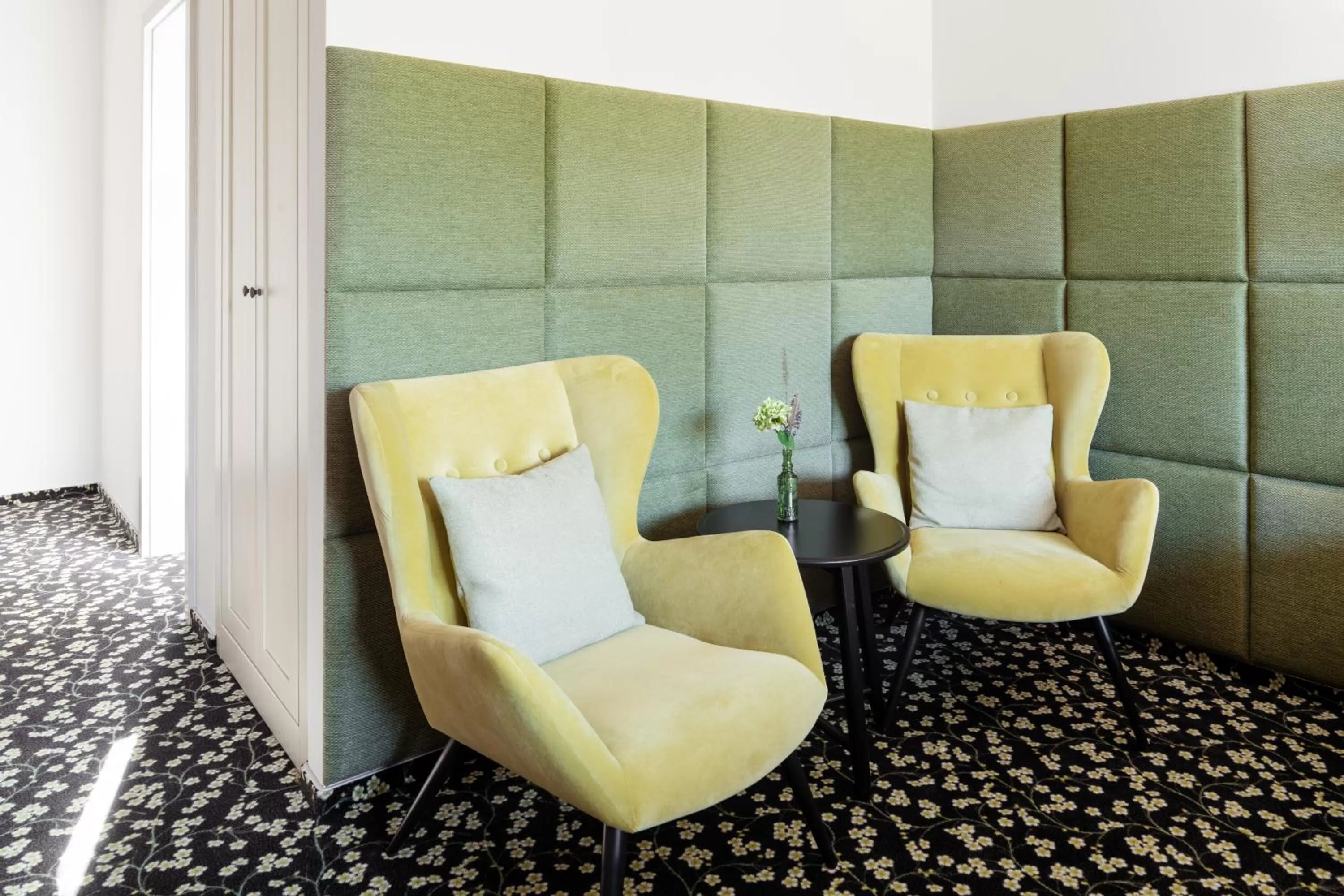 Seating area in HERBARIUM boutique hotel