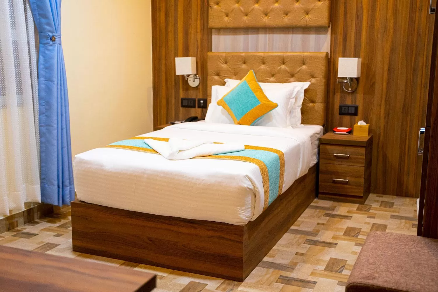 Bed in Grand Yak Boutique Hotel