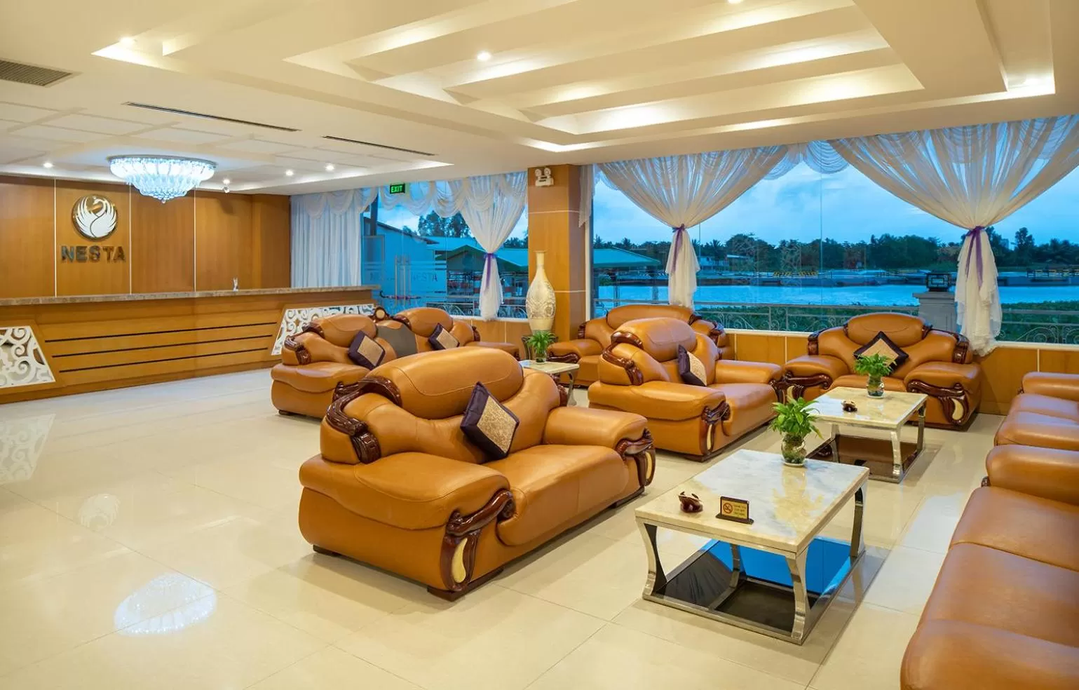 Seating area in Nesta Hotel Can Tho