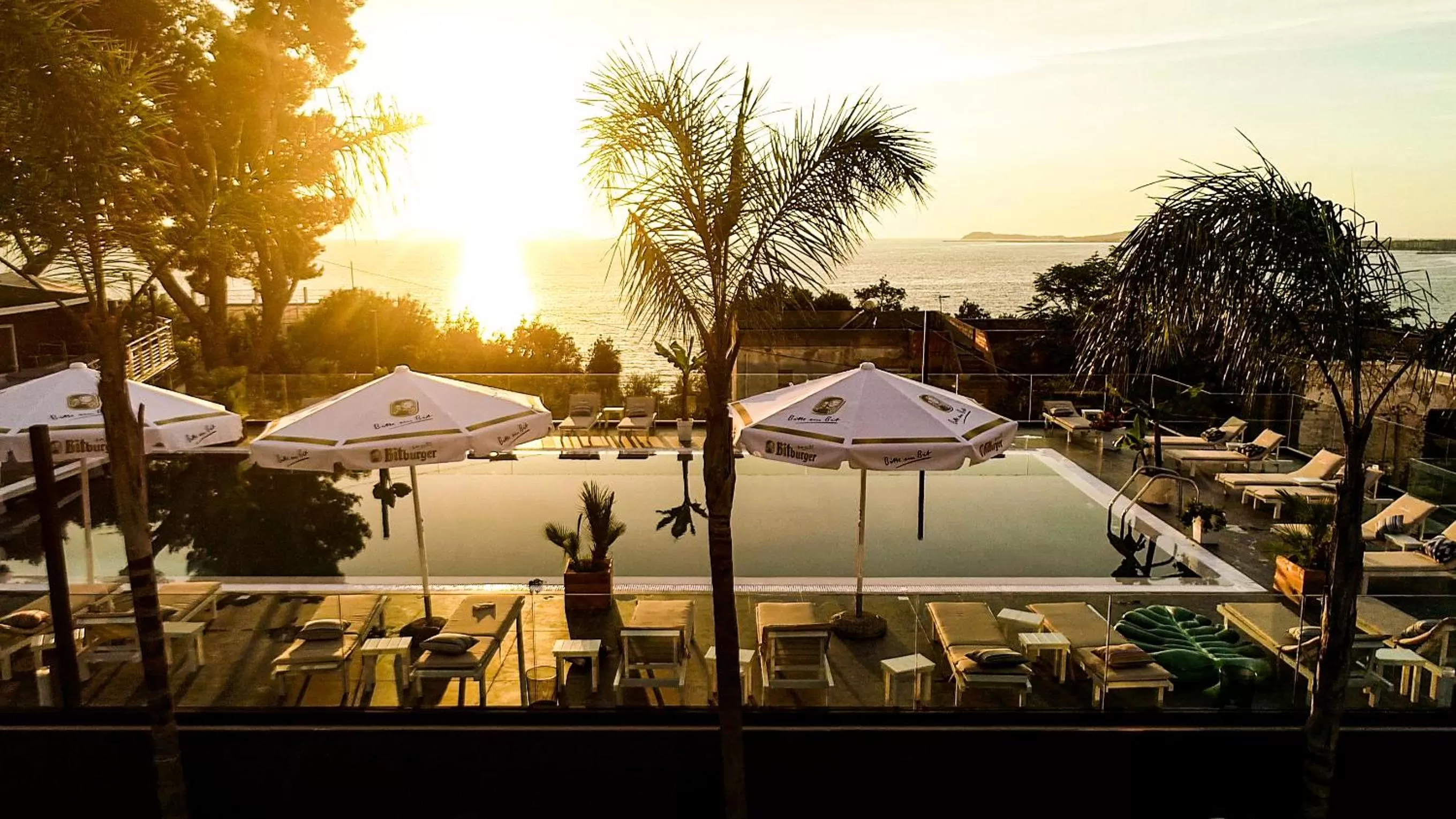 Swimming pool in Le Palazzine Hotel