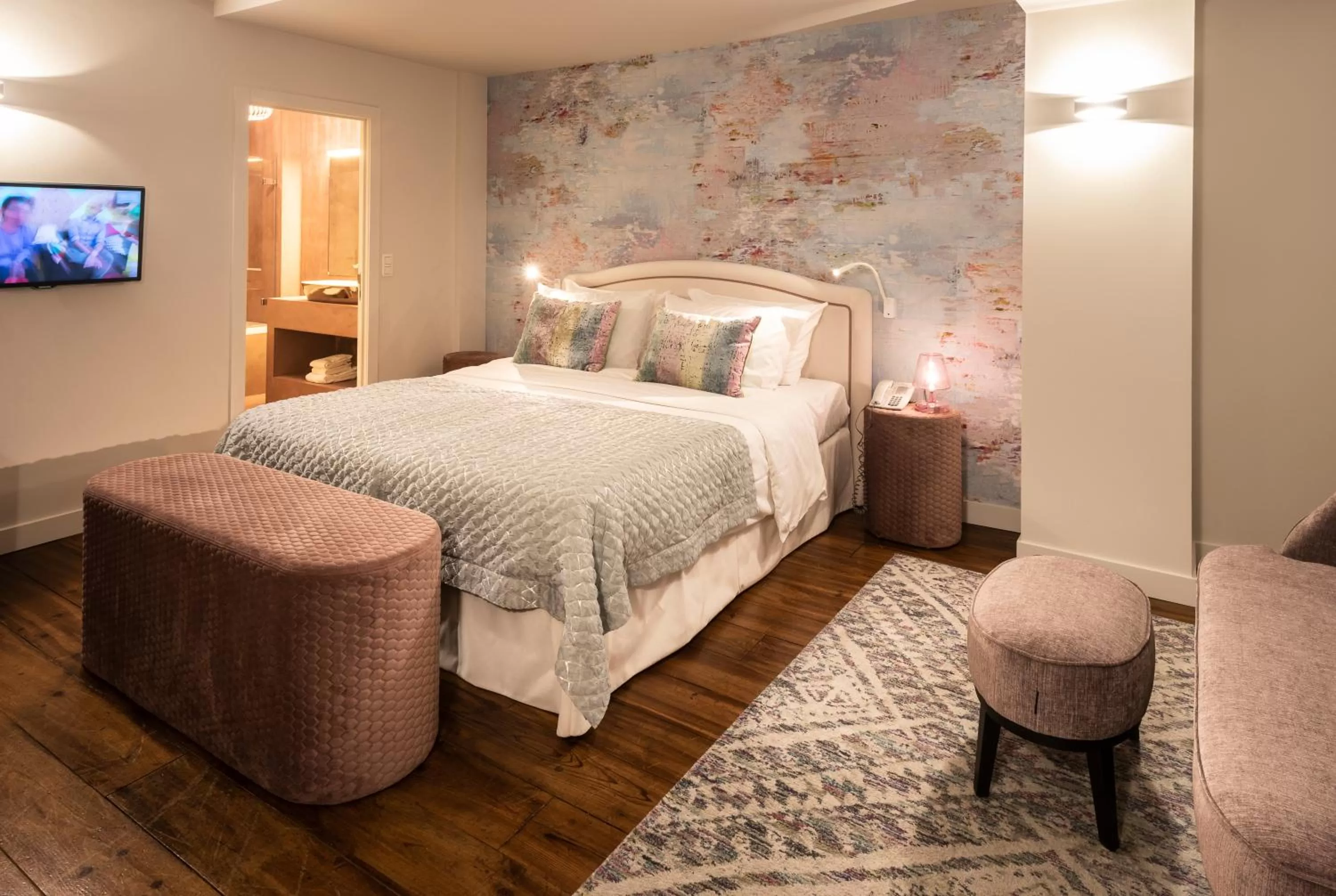 Bed in Hotel 'T Sandt