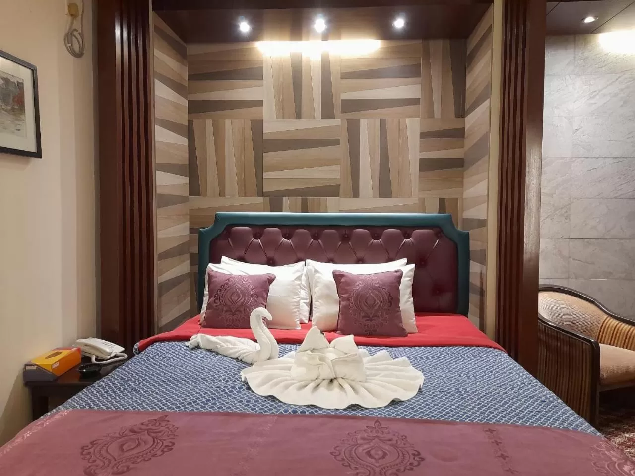 Bed in Center Point Apartment