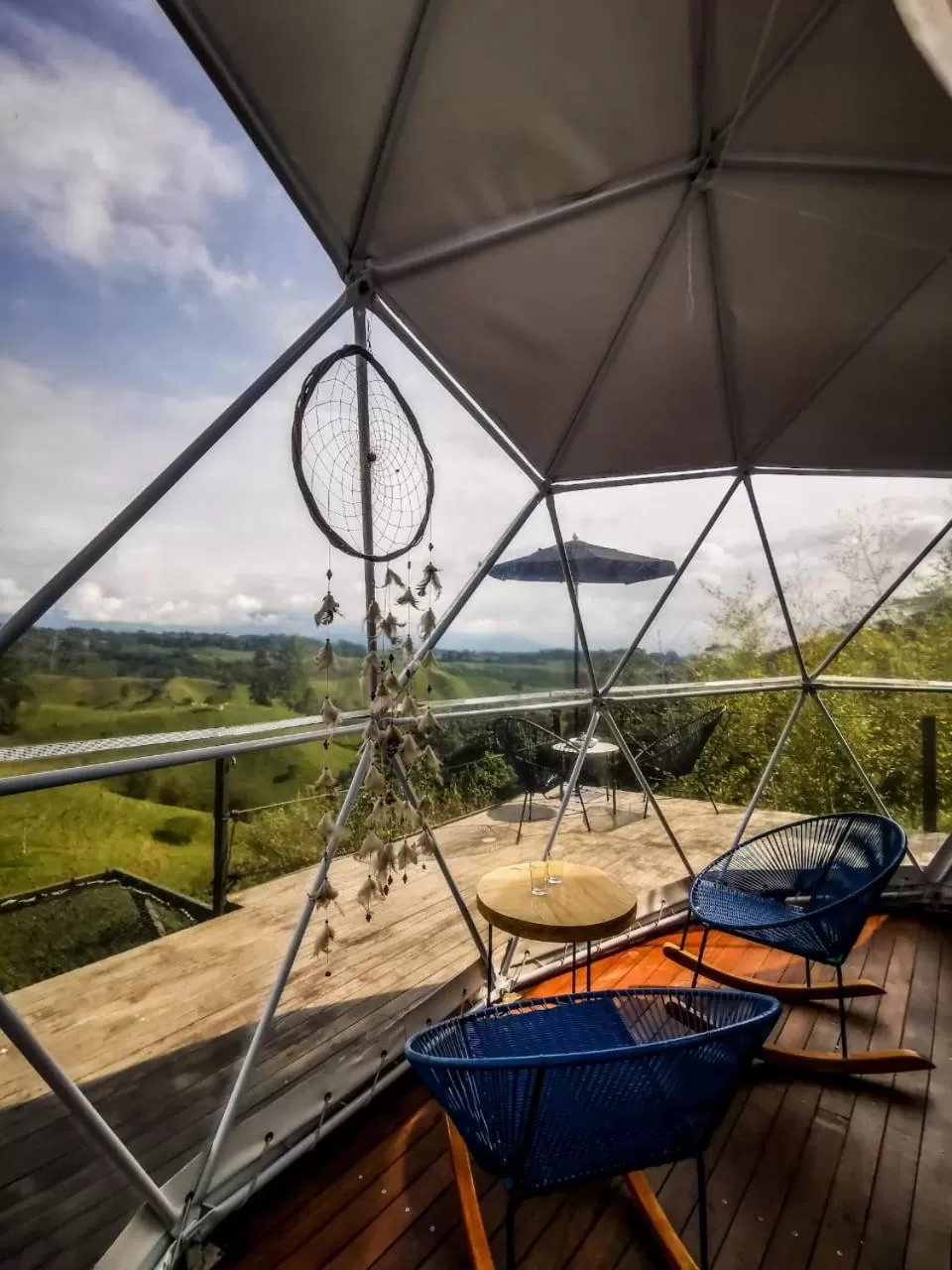 Balcony/Terrace in Ecohotel Monte Tierra Habitaciones y Glamping