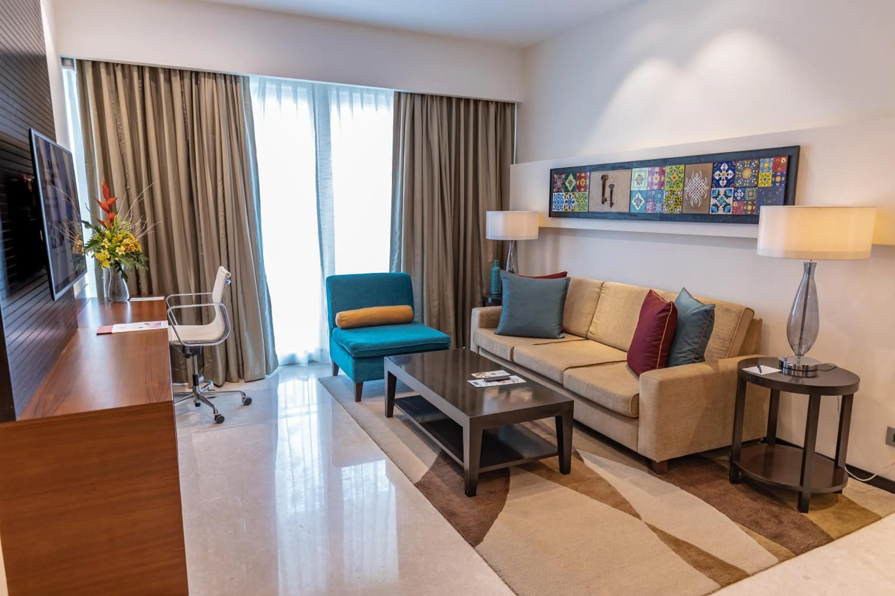 Living room in Somerset Greenways Chennai