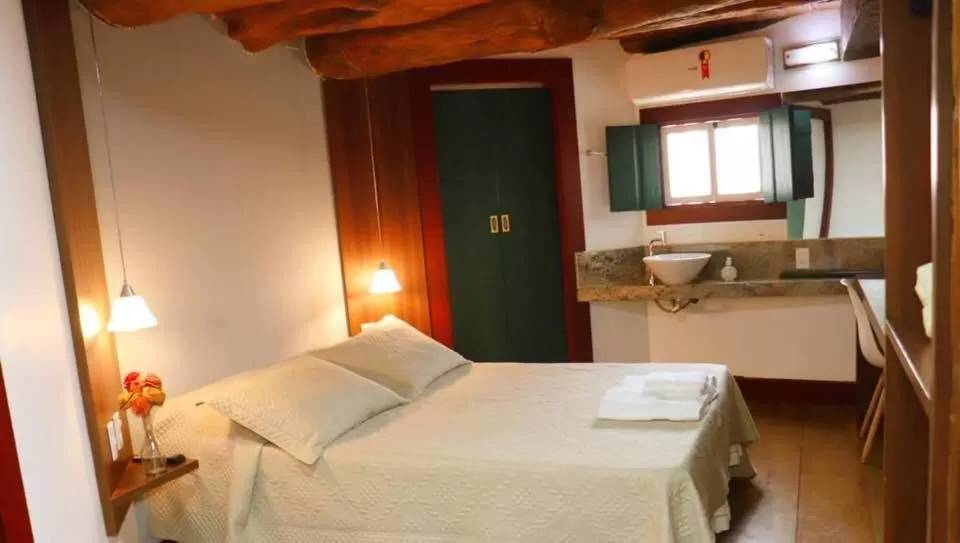 Bed in Pousada Travessia - Minas Gerais