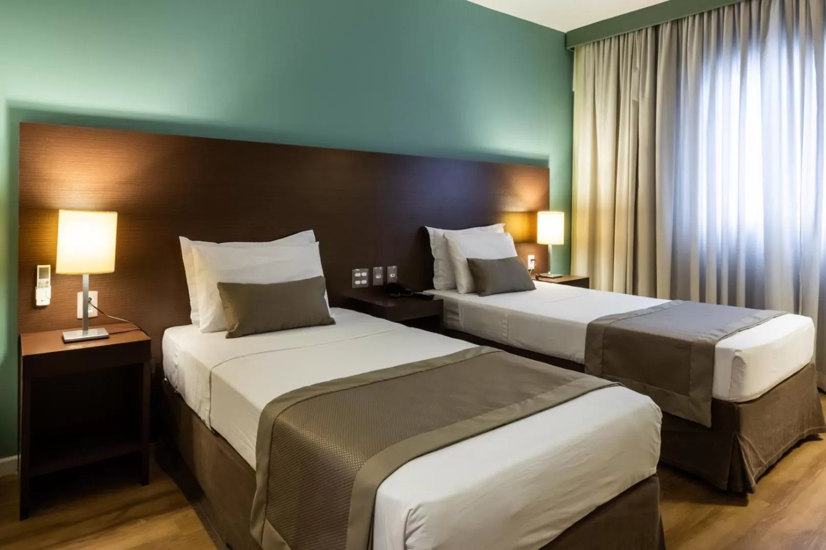 Bed in Hotel Panamby São Paulo