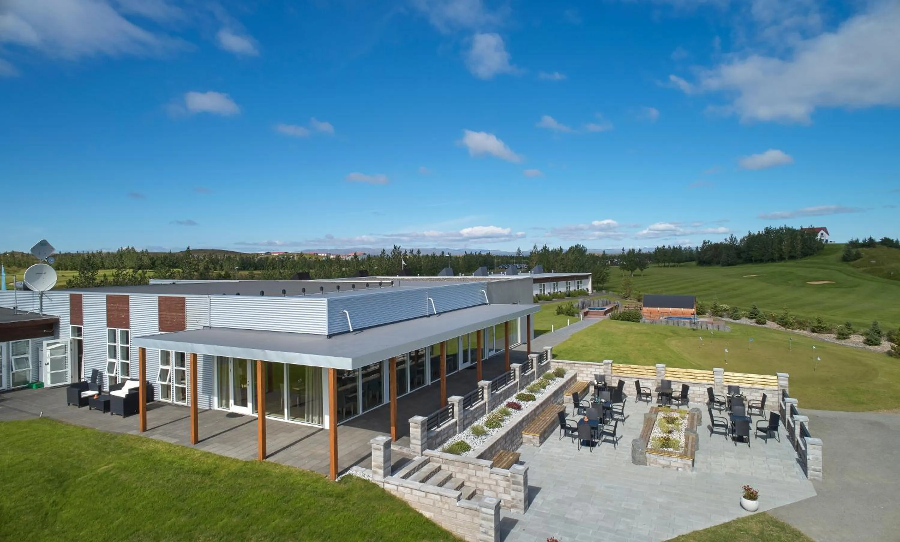 Patio in Hotel Hamar