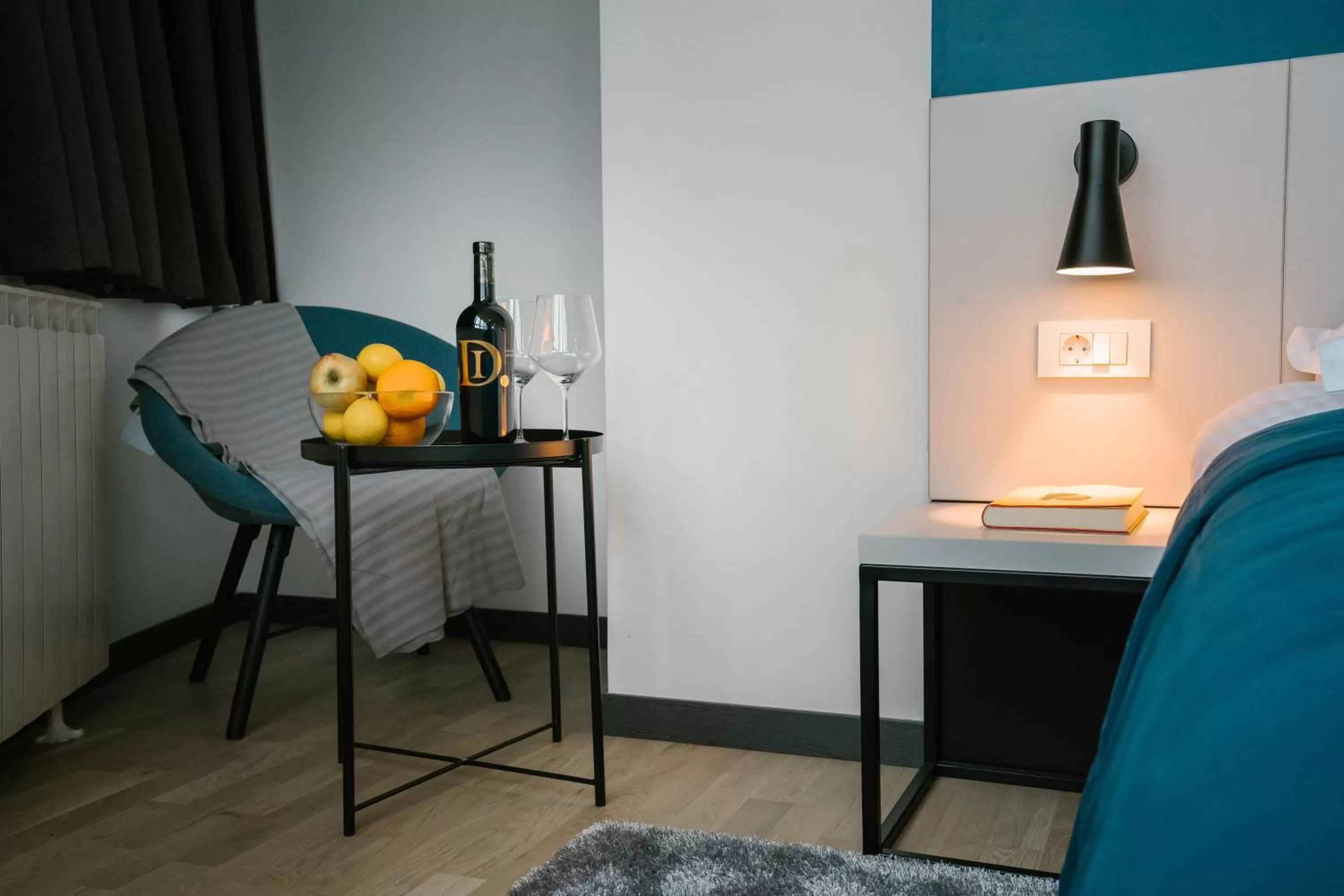 Seating area in Hotel Blue