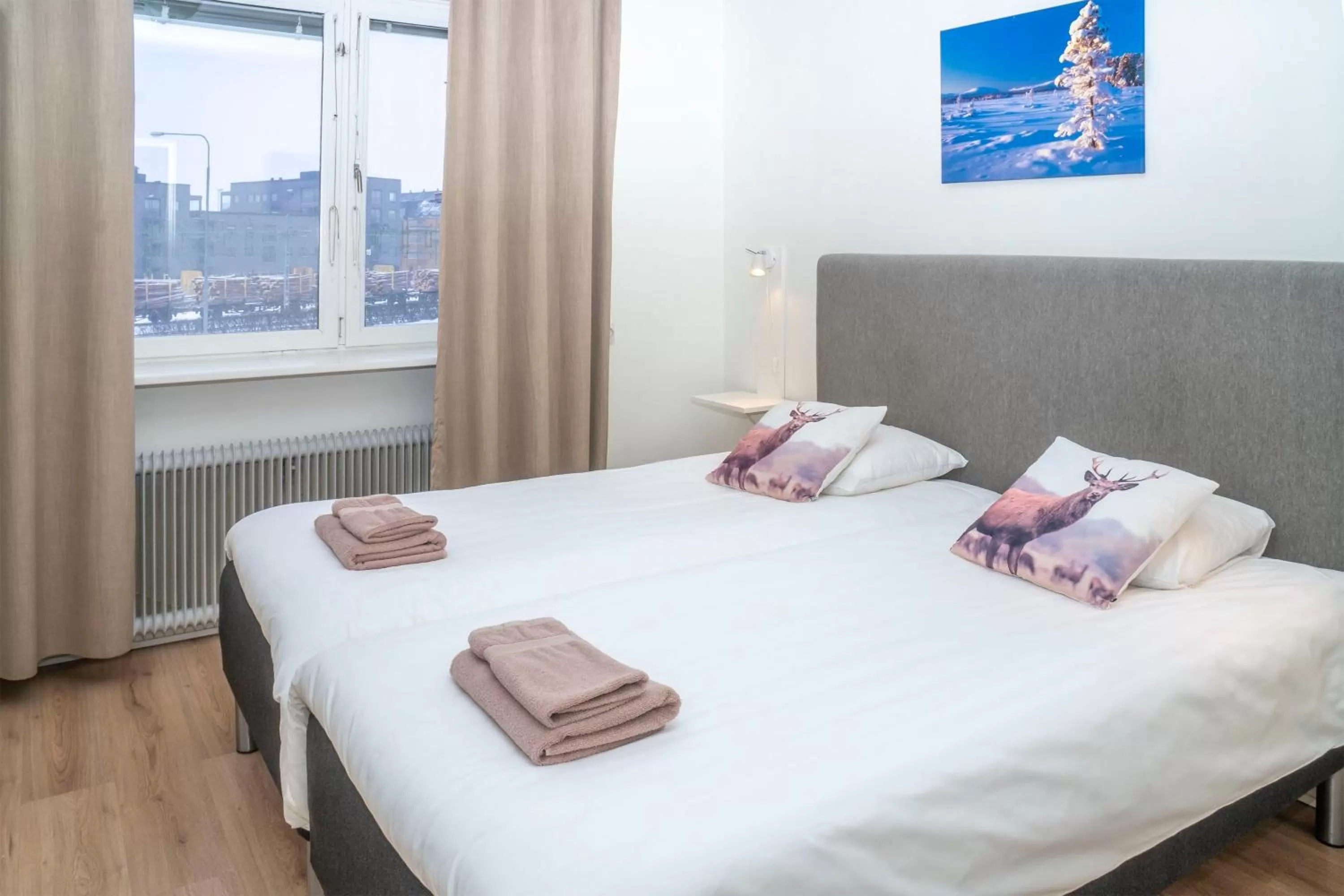 Bed in Hotell Linden