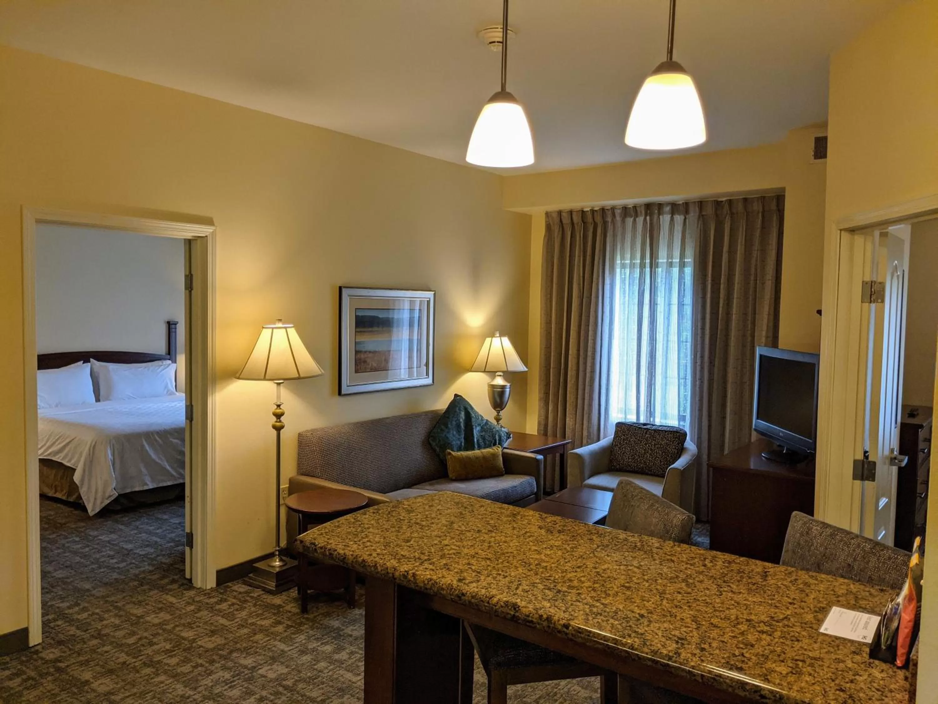 Photo of the whole room, Bed in Staybridge Suites Indianapolis-Carmel by IHG