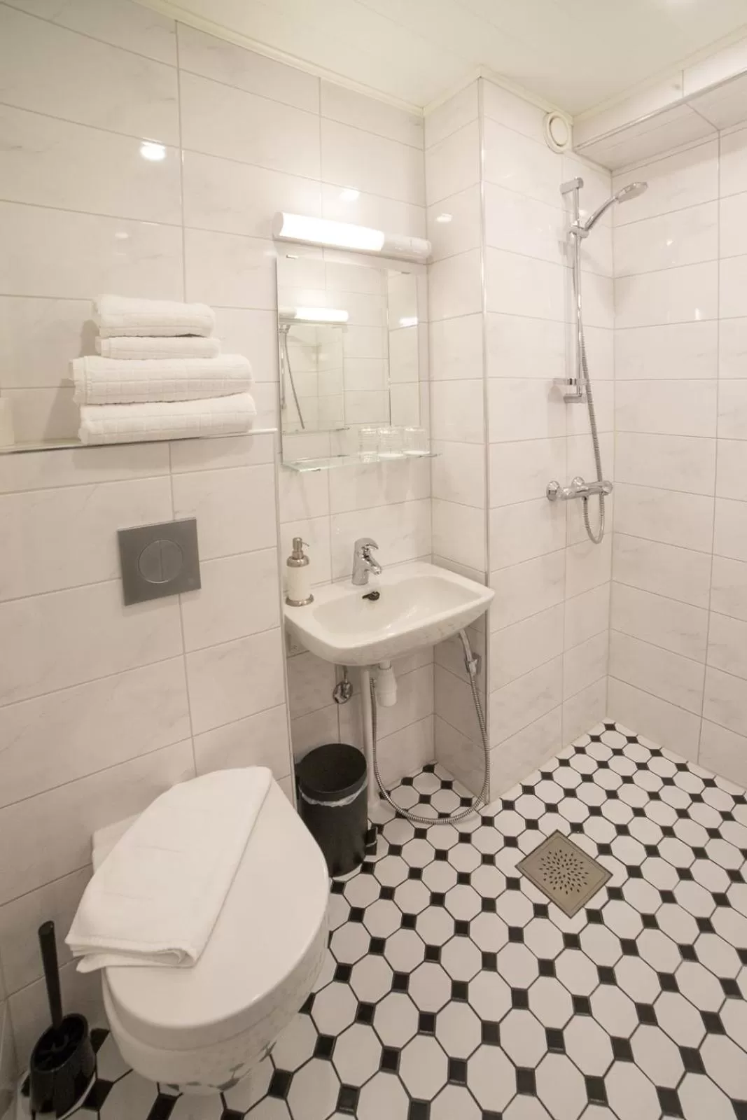 Shower in Hotelli Olof