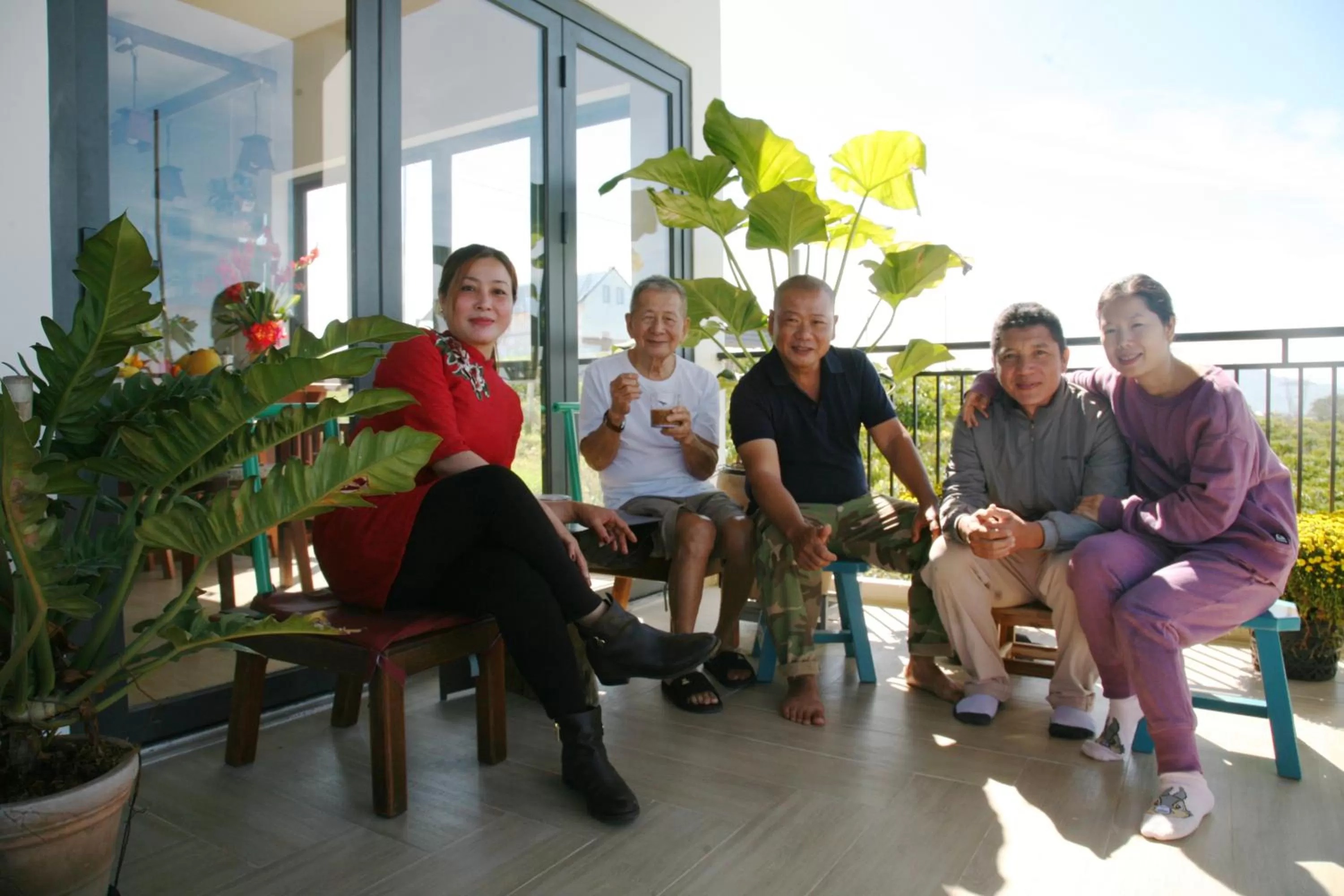 Balcony/Terrace in Mùa Tím Villa