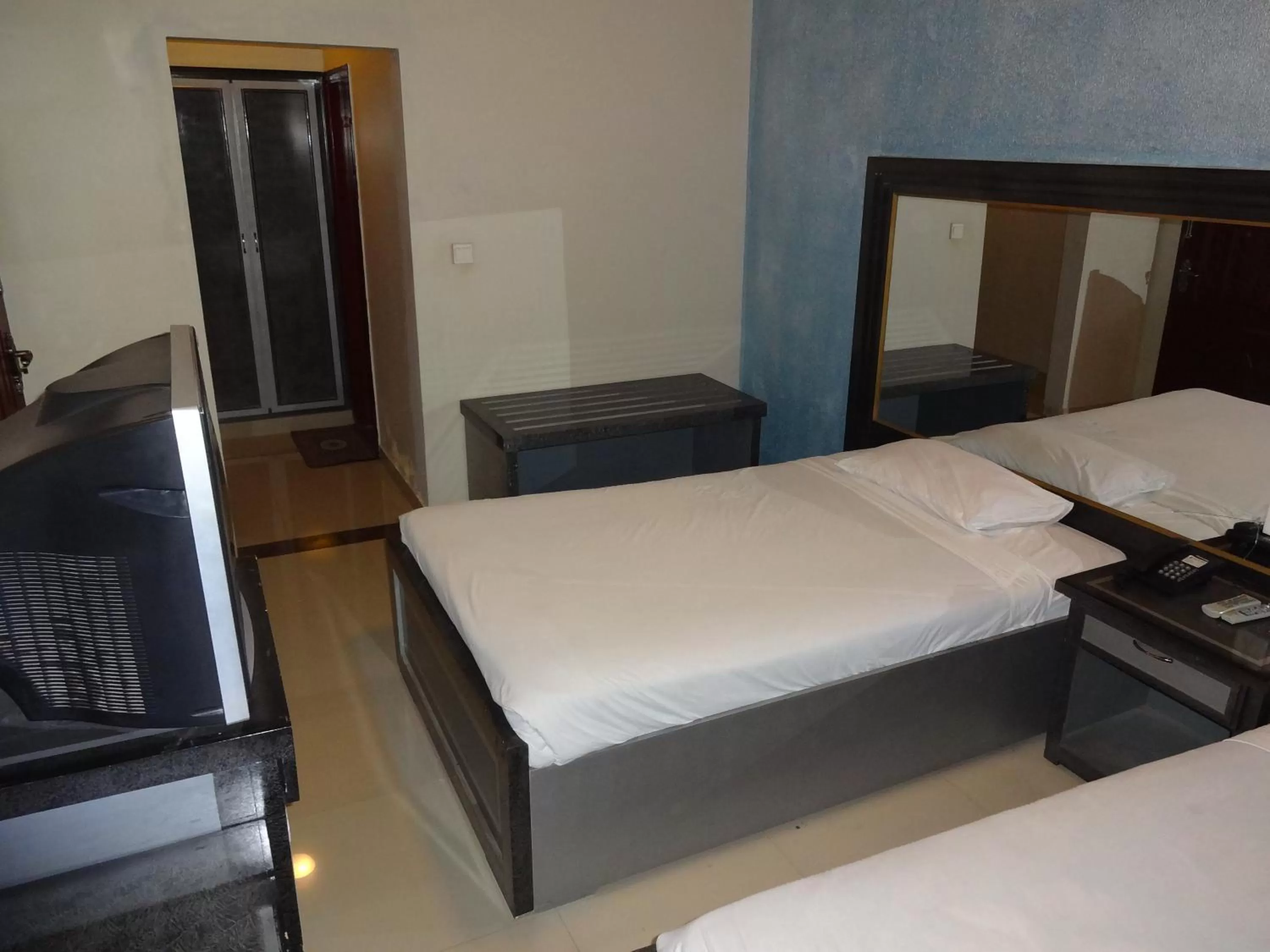 Bed in Hotel Sky Towers