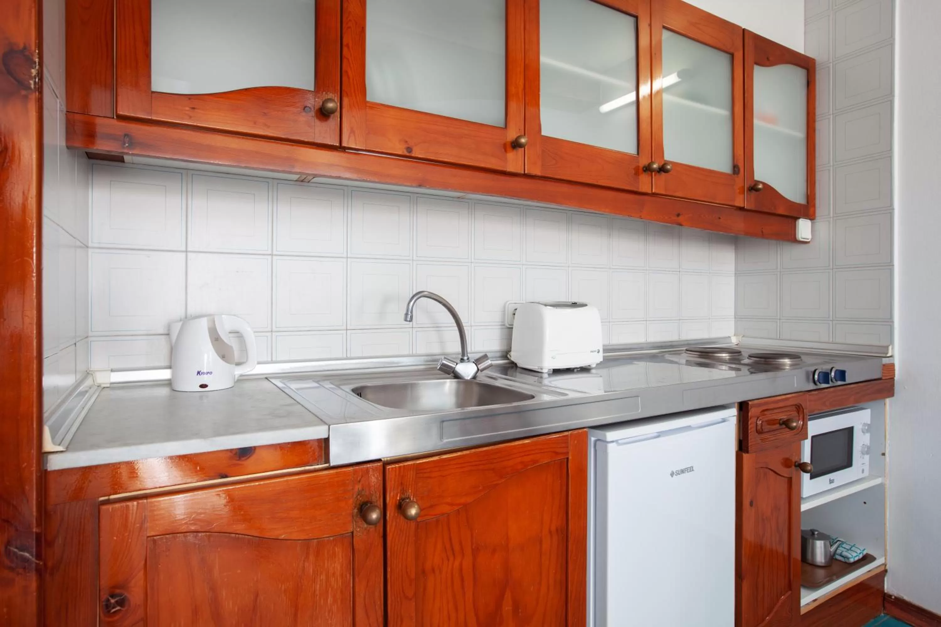 Kitchen or kitchenette in Aparthotel Costa Mar