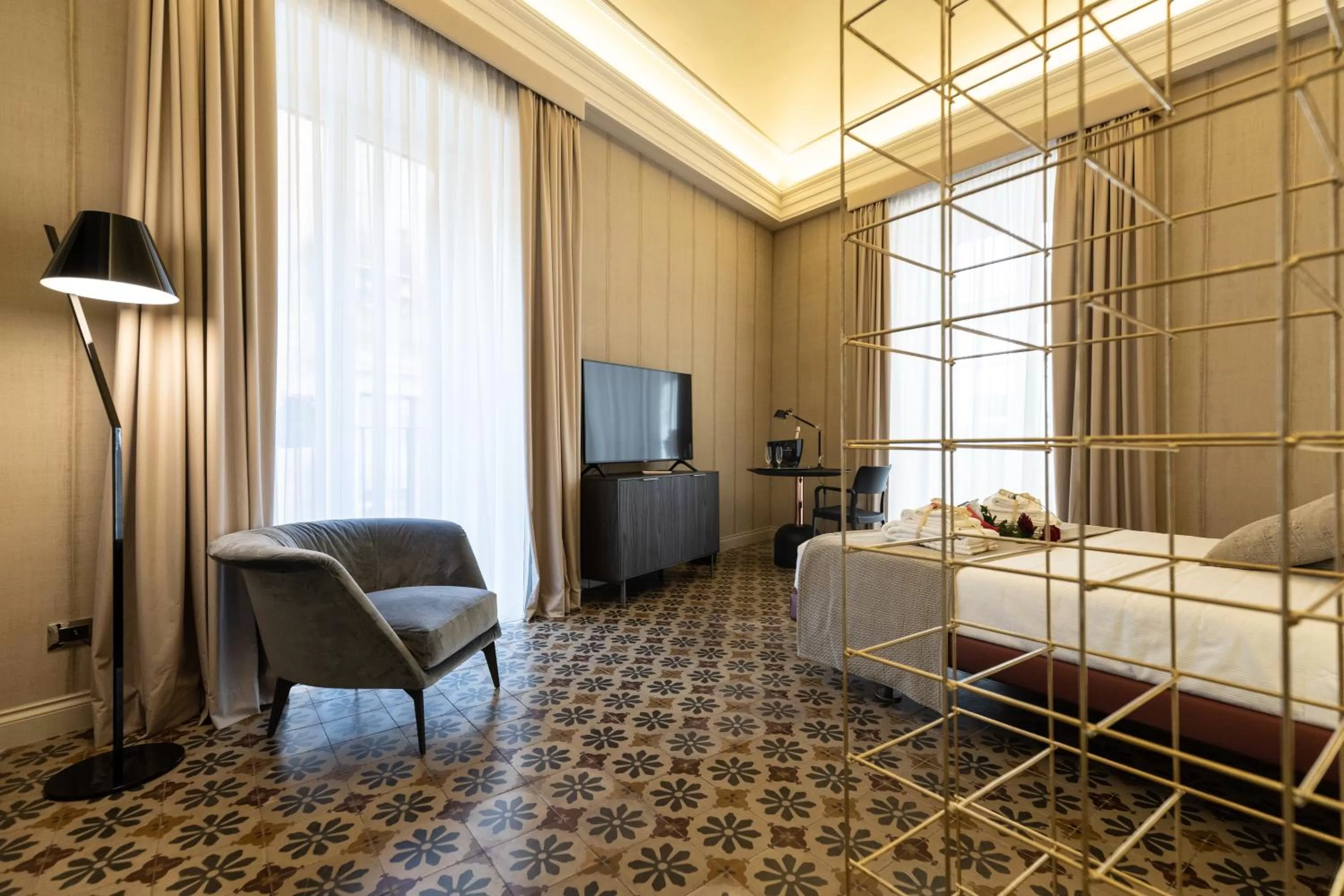 TV and multimedia, Bed in B&B Palazzo Perrotta