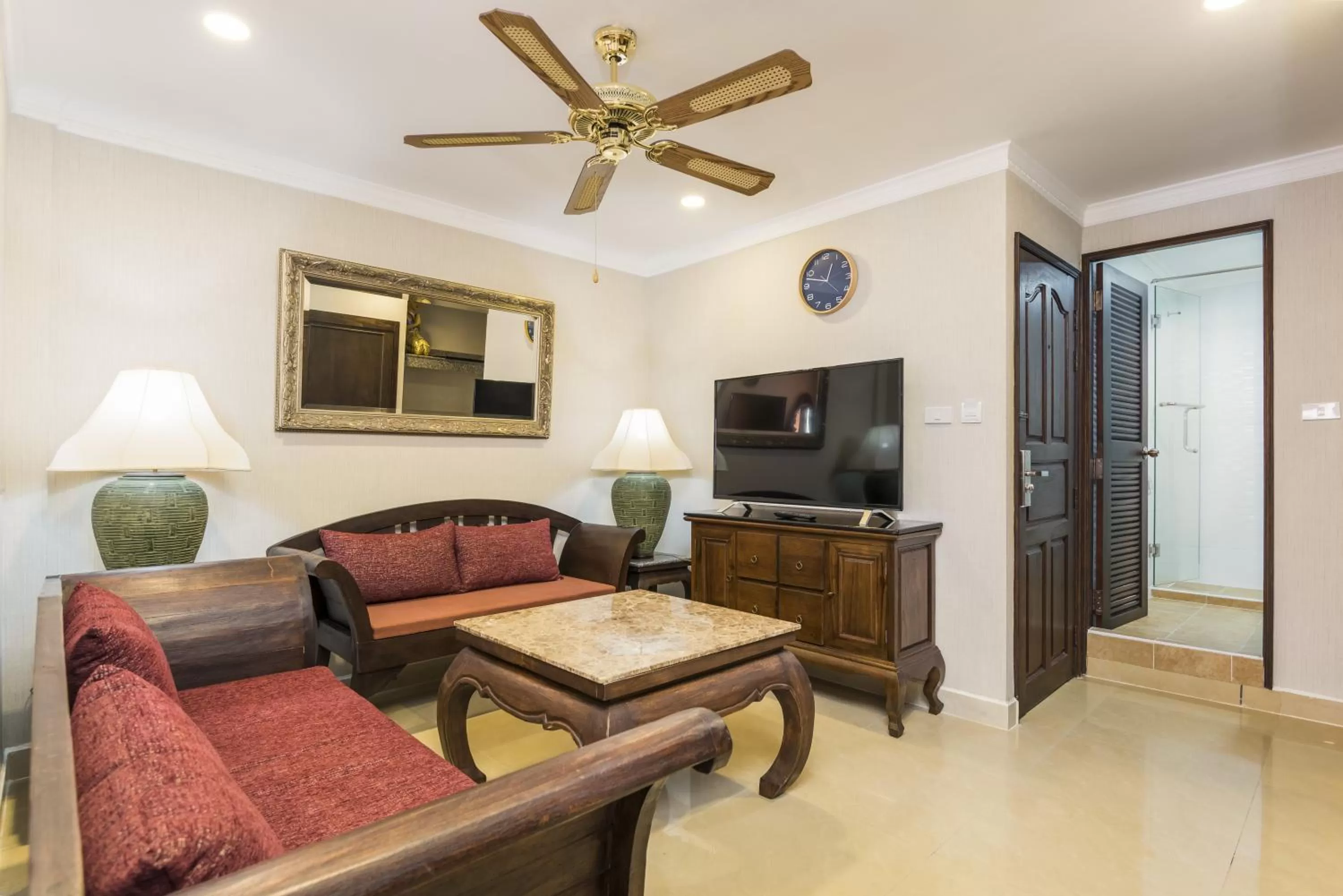 Seating area in The Ambiance Hotel