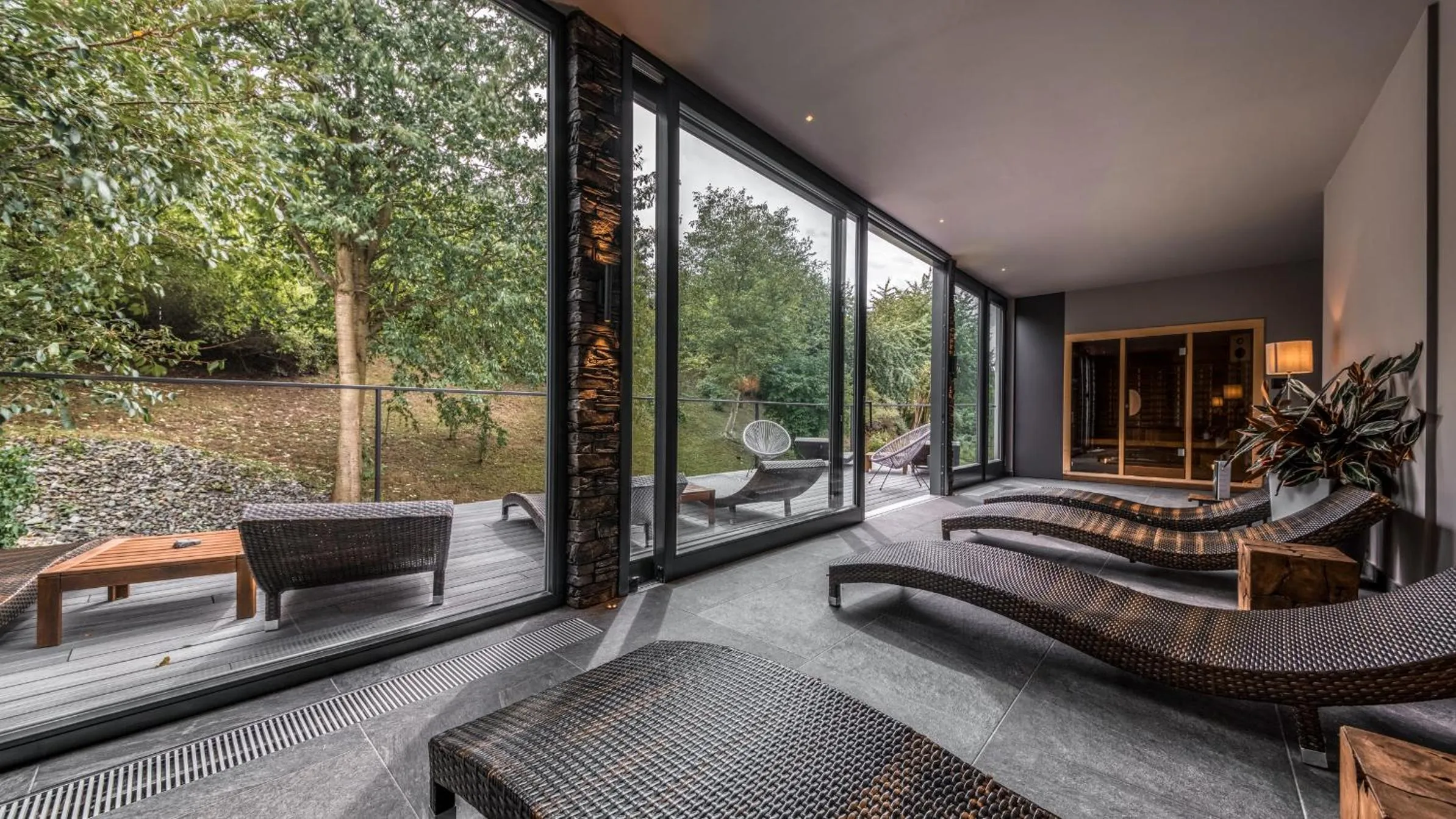 Steam room in Volcano Spa Hotel