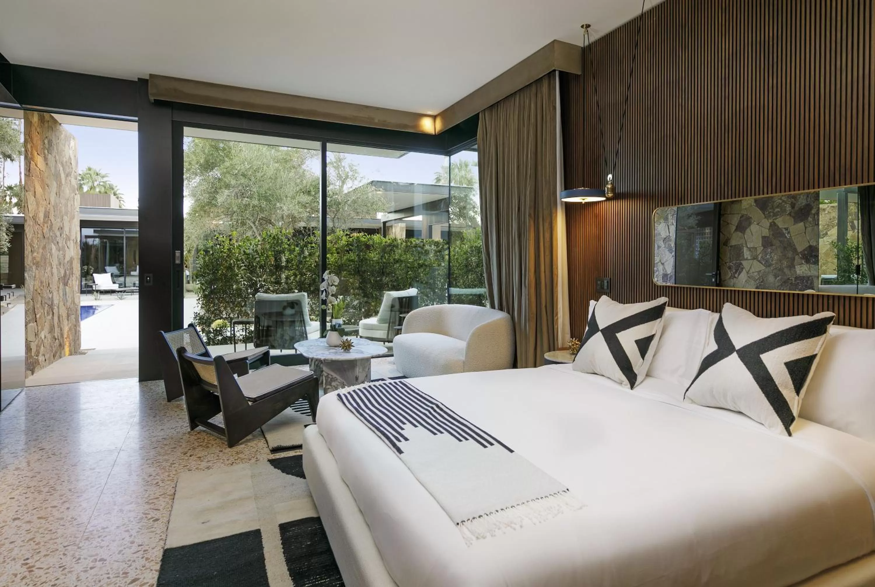 Bed in L'Horizon Resort & Spa, Hermann Bungalows