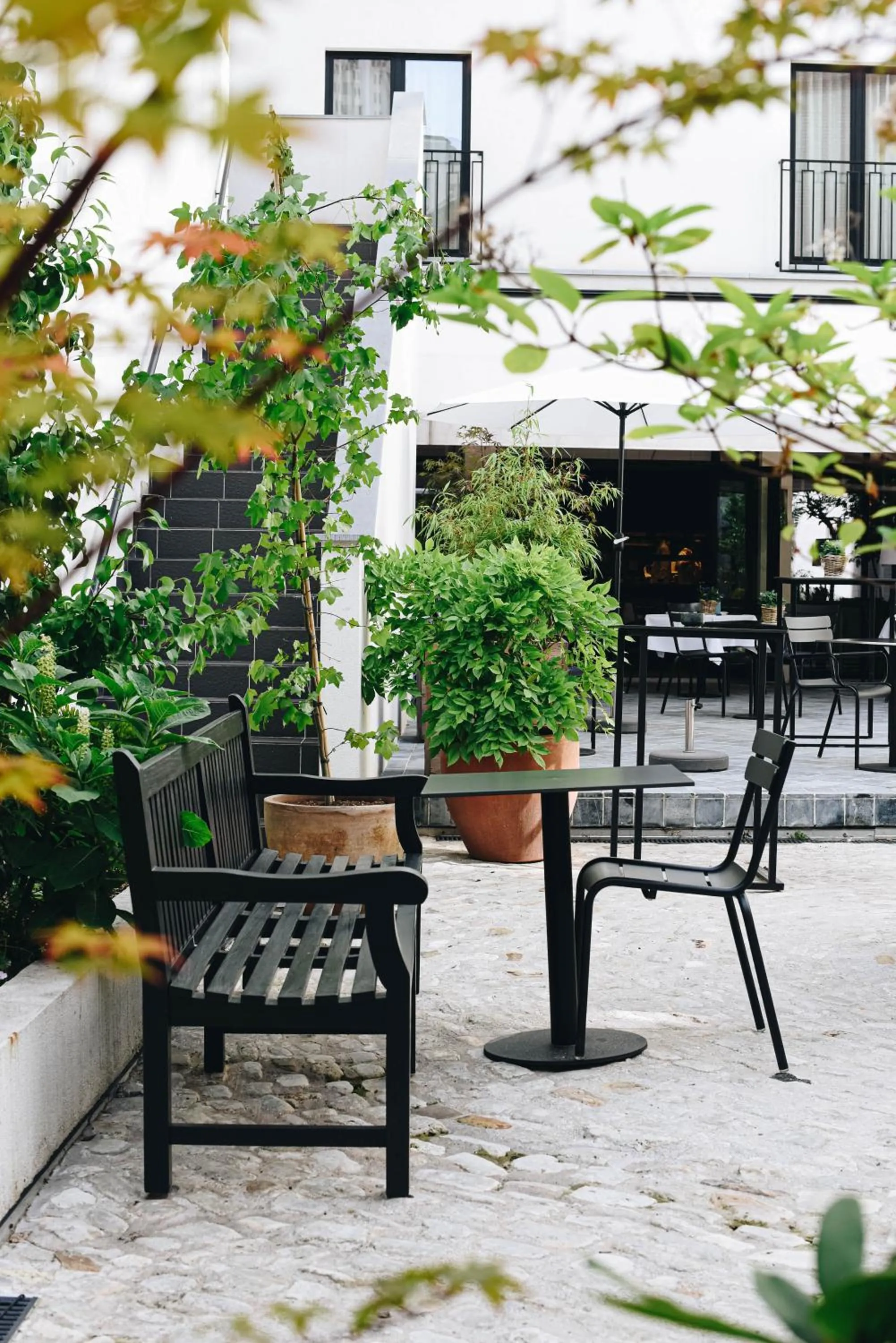 Garden view in Hotel FRANQ