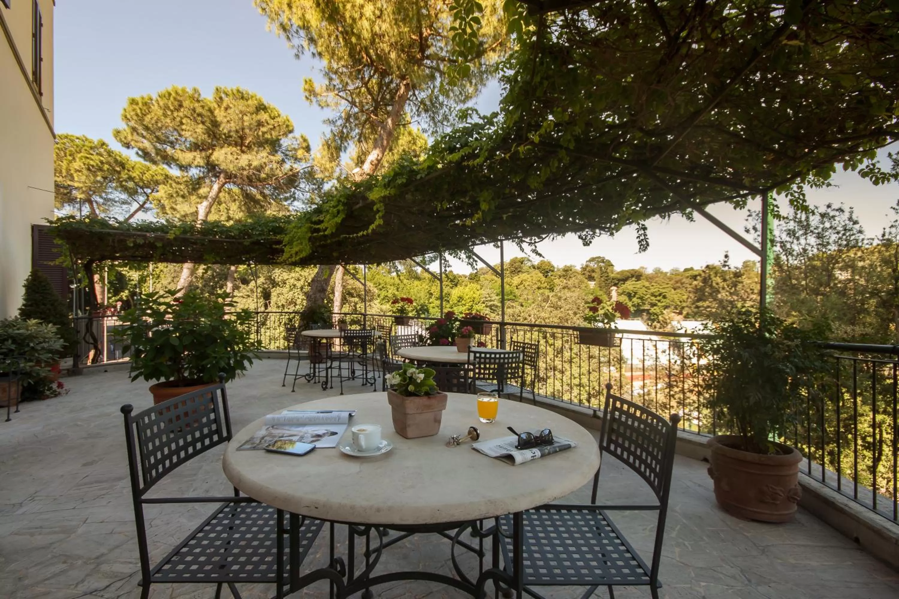 Balcony/Terrace in Albergo Chiusarelli