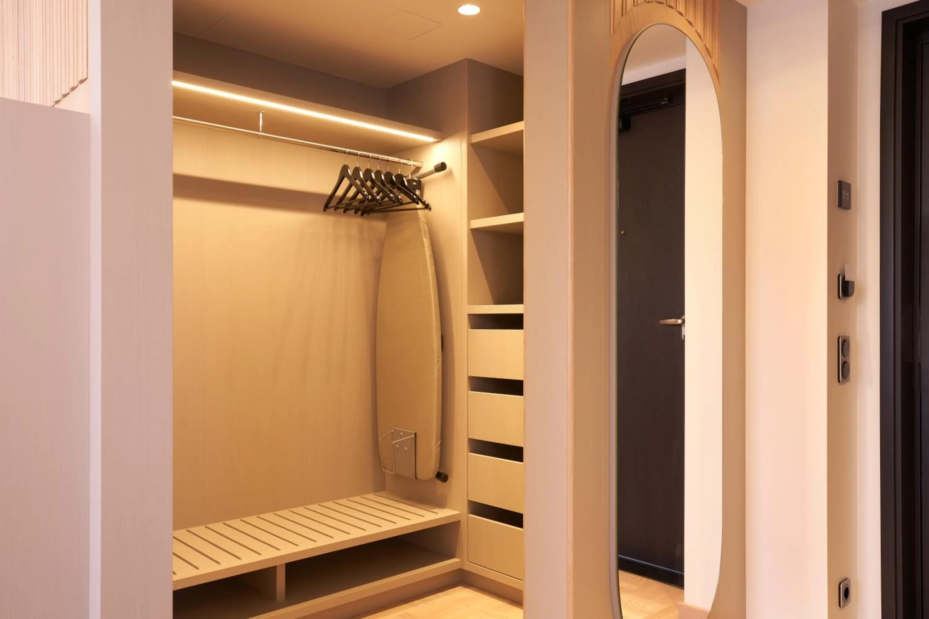 wardrobe, Bed in Nordic Hotel Forum