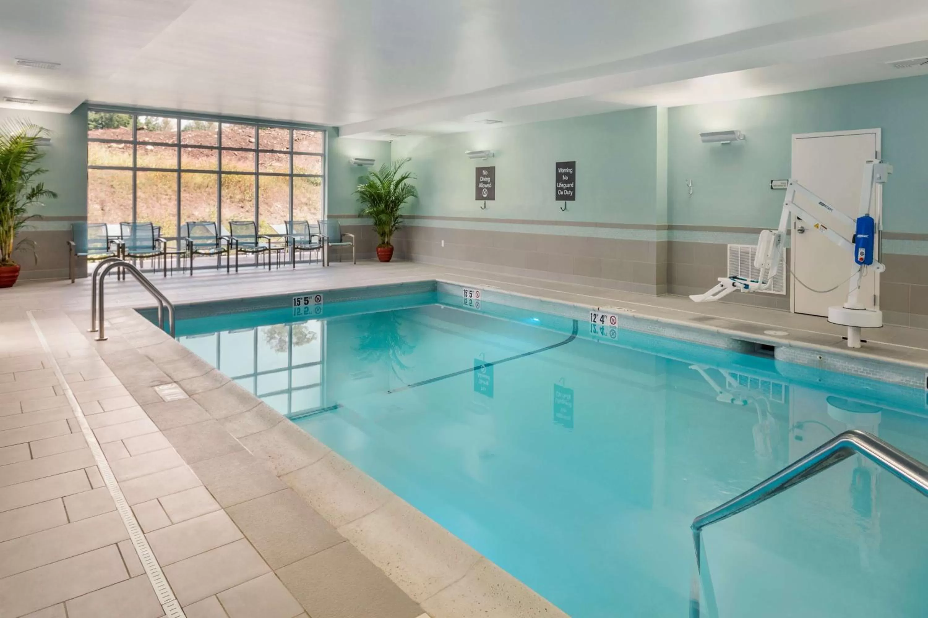 Pool view in Homewood Suites by Hilton Gateway Hills Nashua